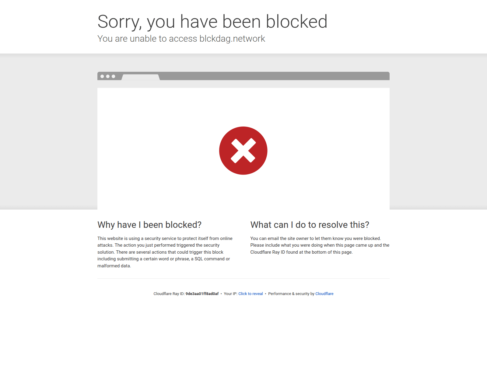 Screenshot of claim.blckdag.network