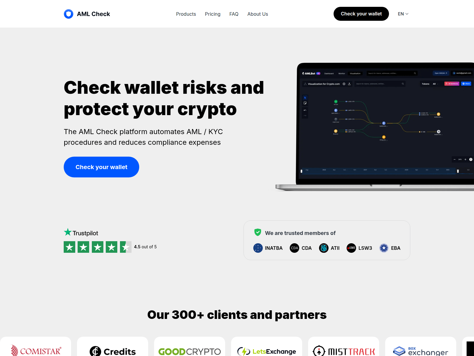 Forensic screenshot of aml.transaction.cfd