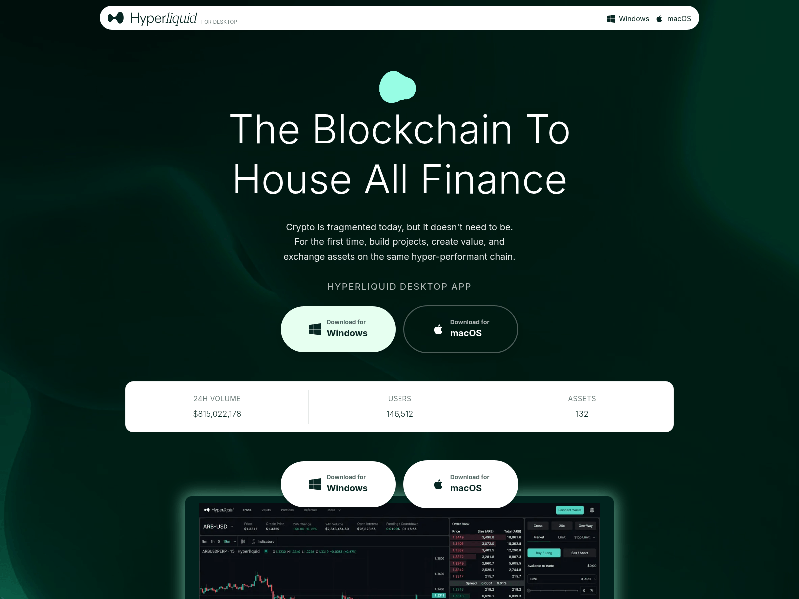 Screenshot of hyperliquid-desktop.lvie.top