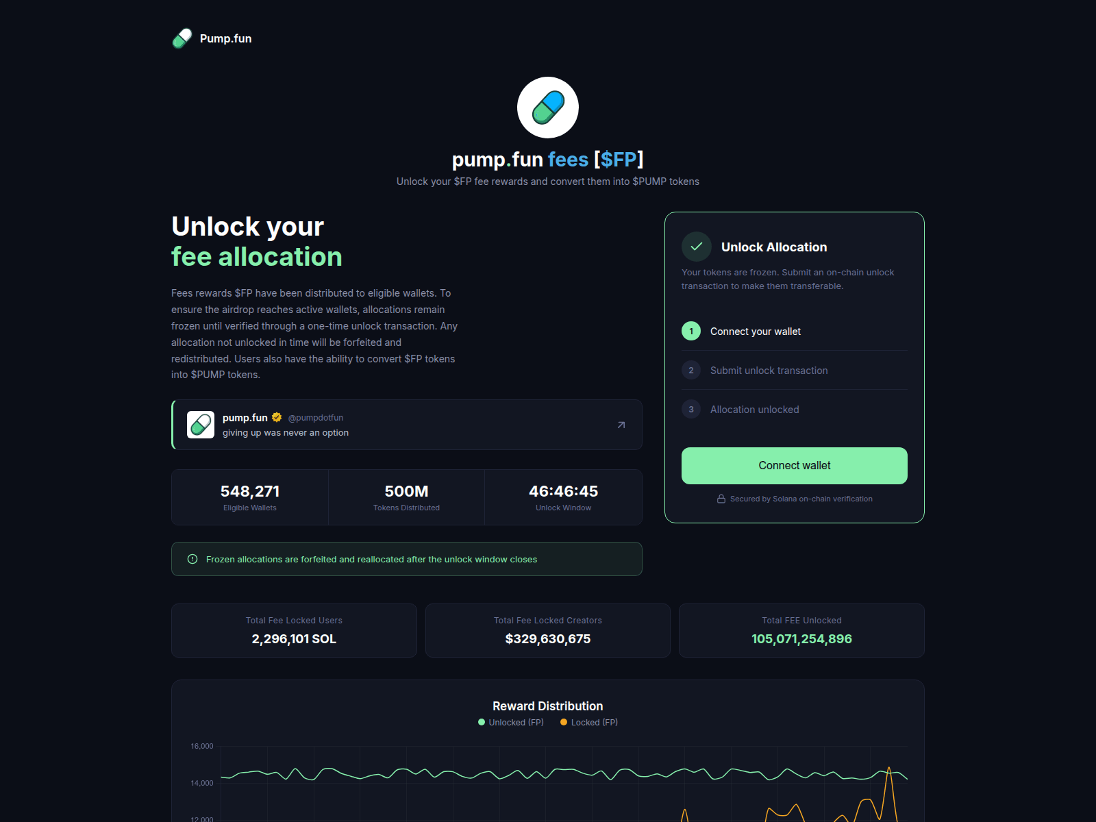 Forensic screenshot of pump-fee.fun