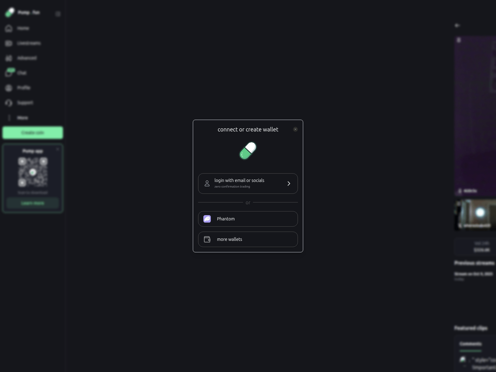 Forensic screenshot of pump.fun-click.stream