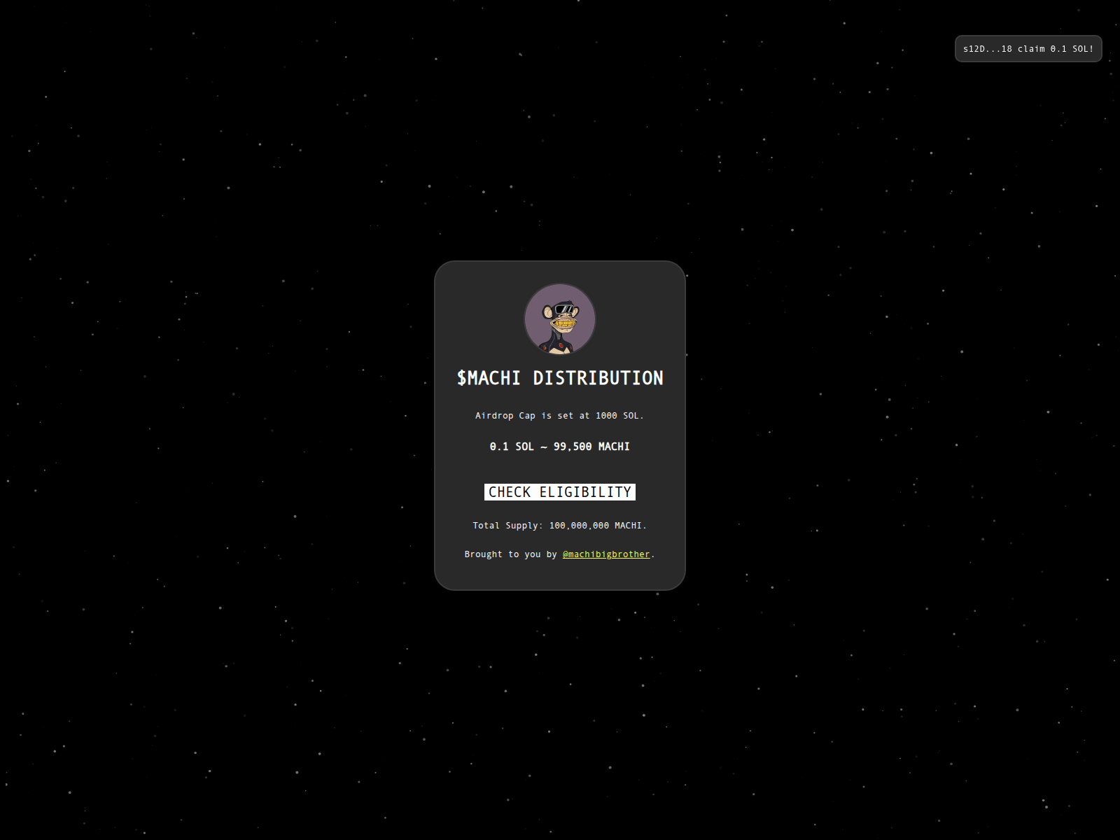 Screenshot of machii-rewards.xyz