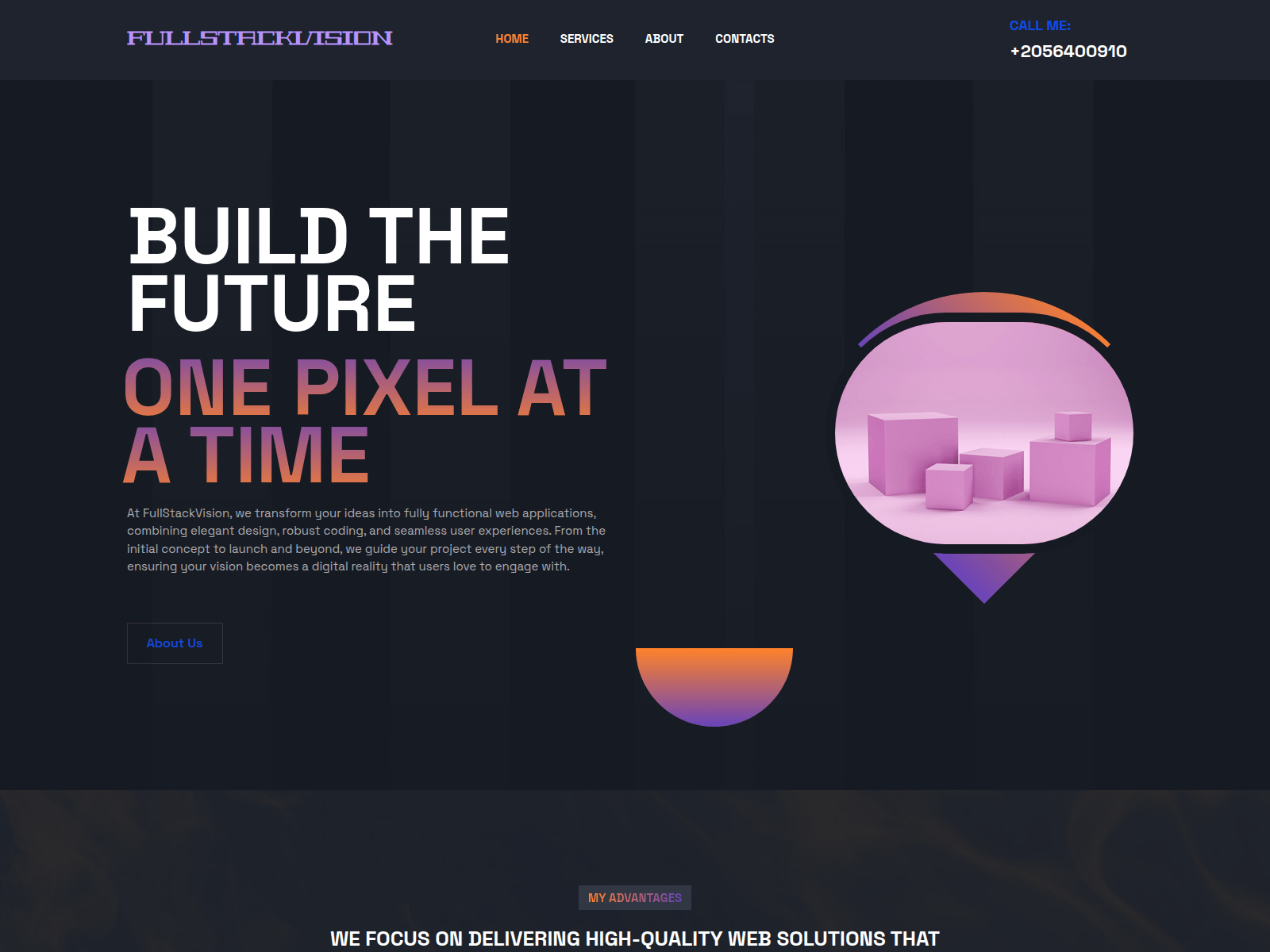 Forensic screenshot of fullstackvision.com