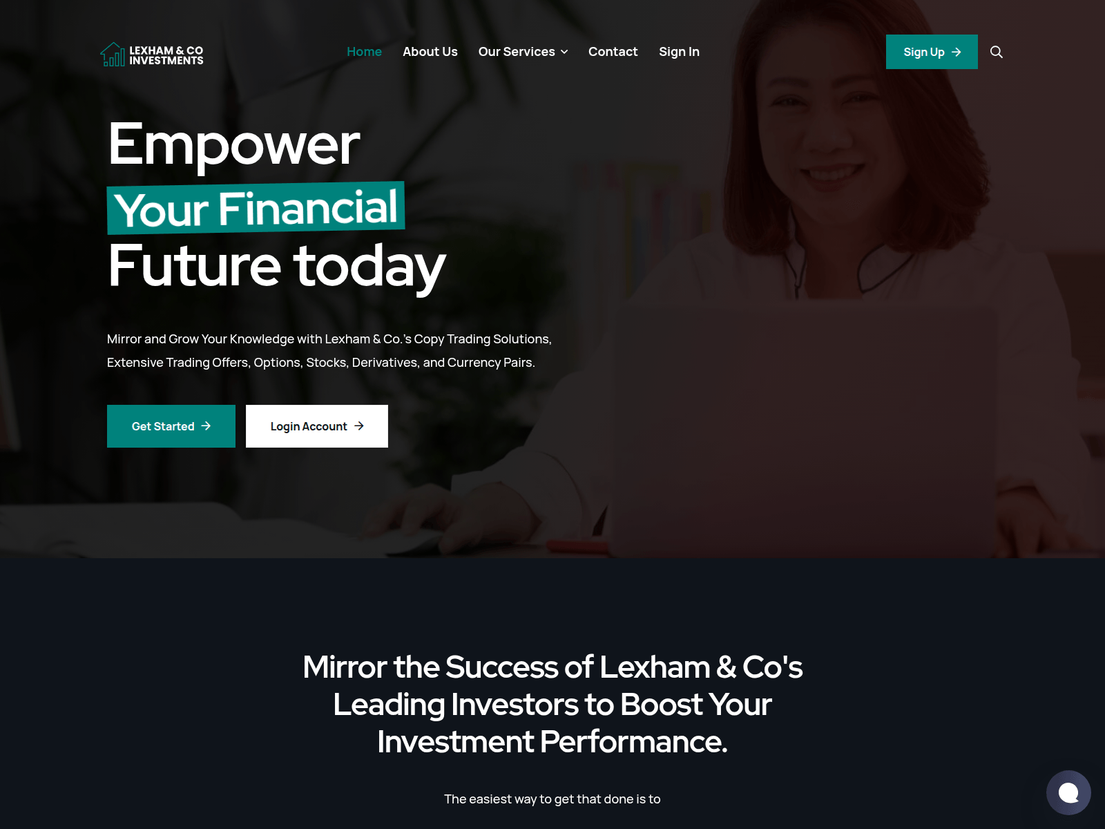 Forensic screenshot of lexhaminvestments.com