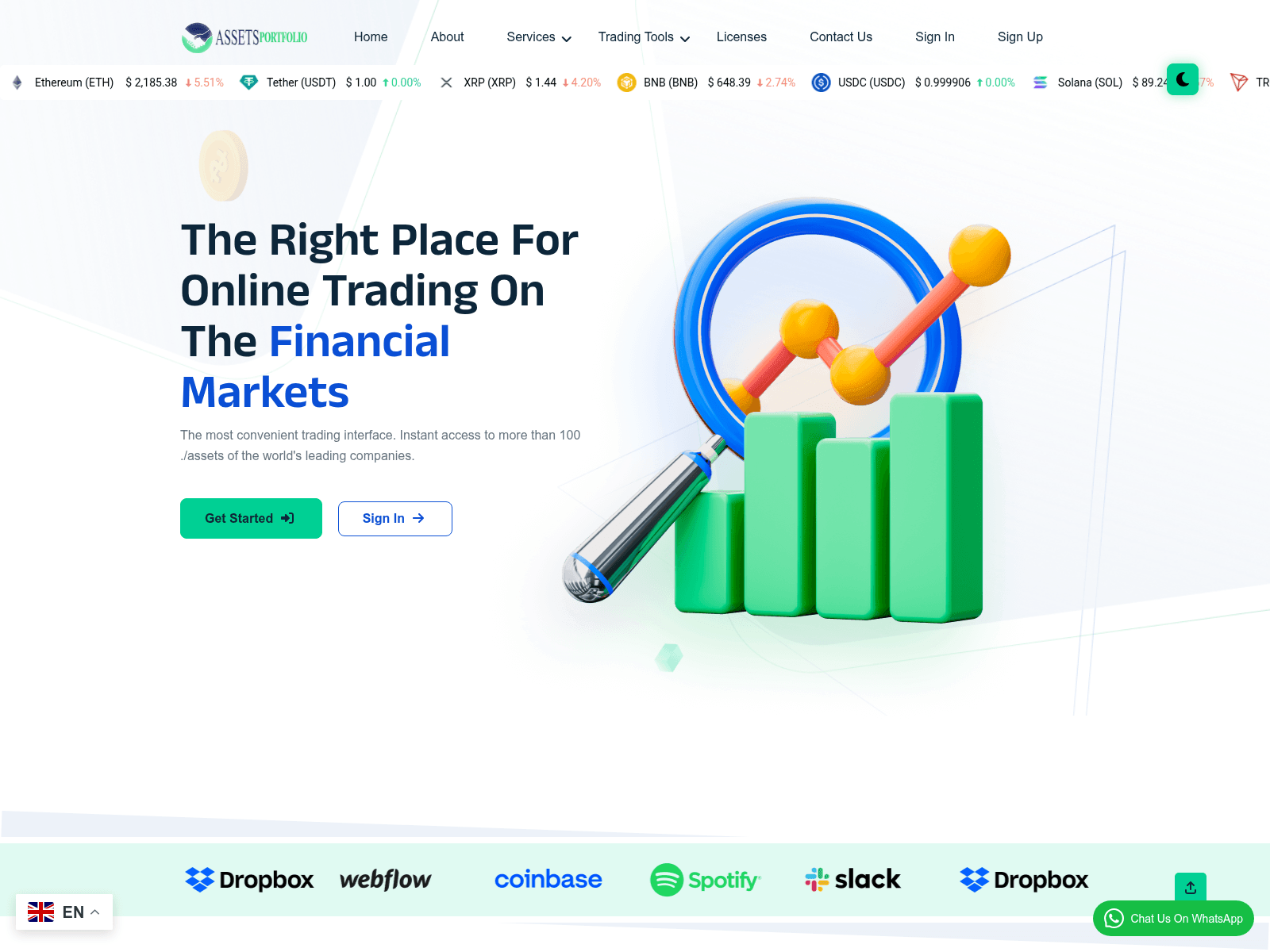 Screenshot of assetsportfolio.com