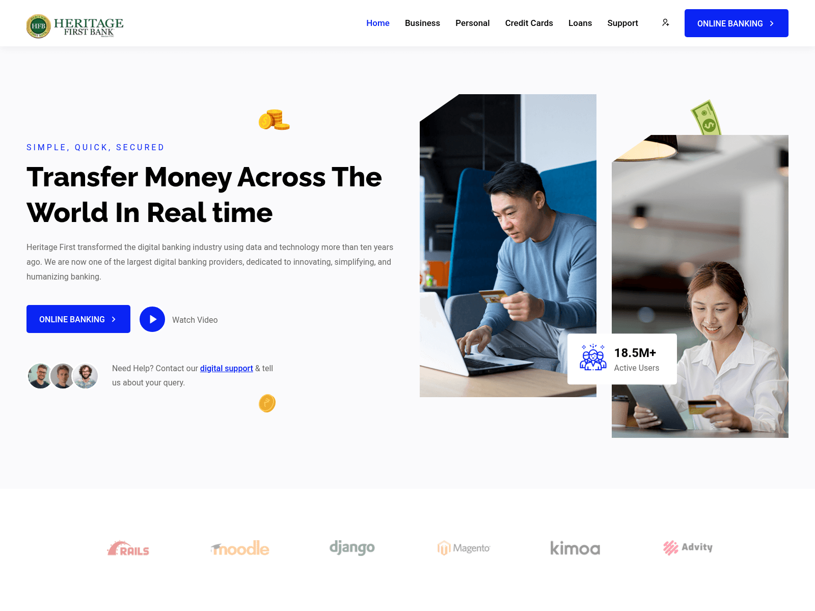 Screenshot of heritagefbk.com