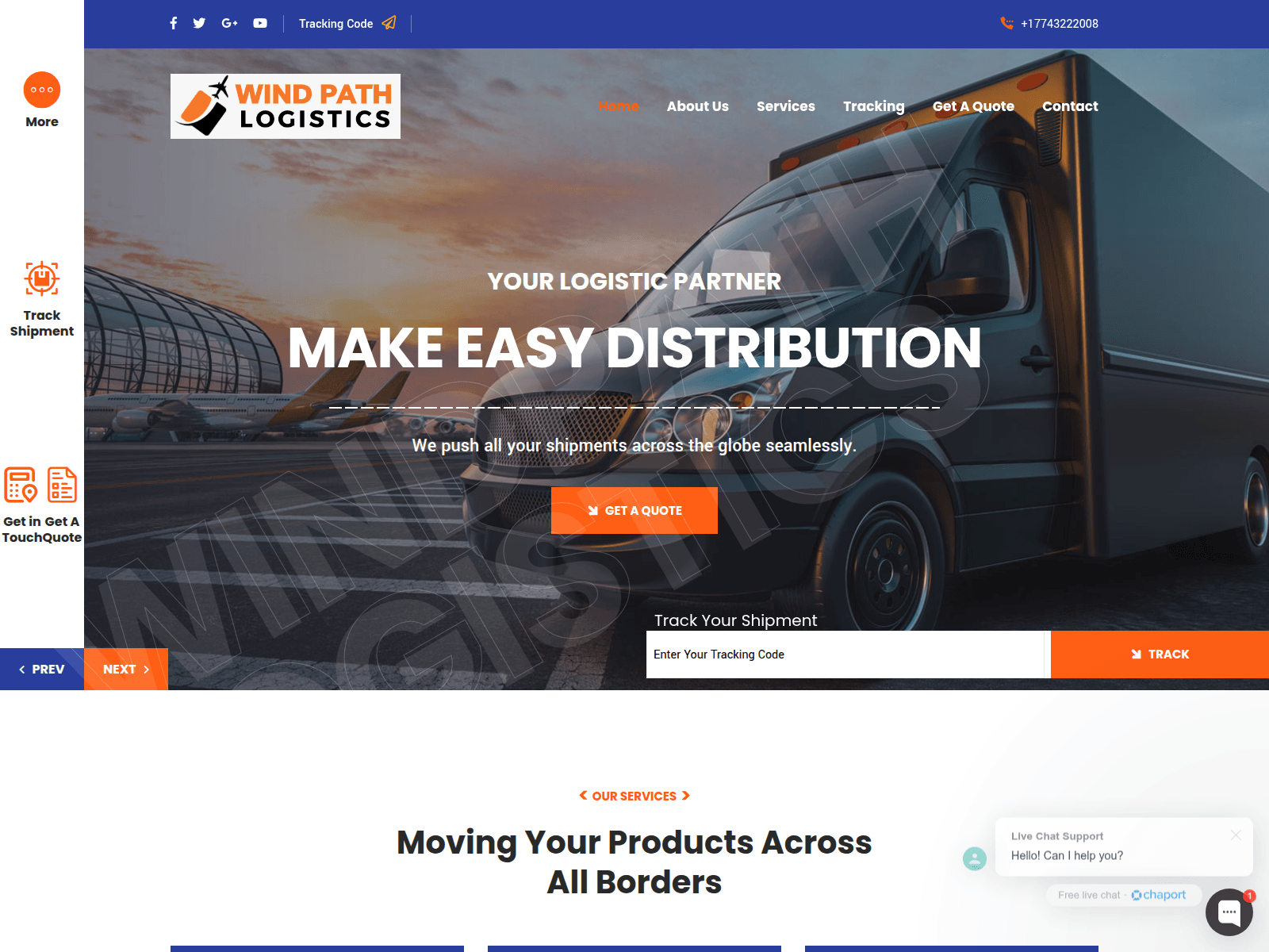 Forensic screenshot of windpathlogistics.com