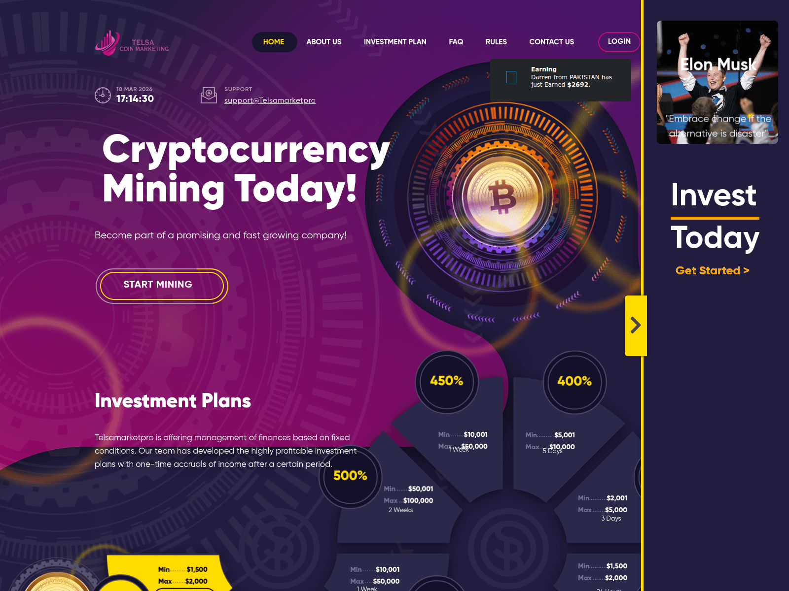 Forensic screenshot of telsamarketpro.com