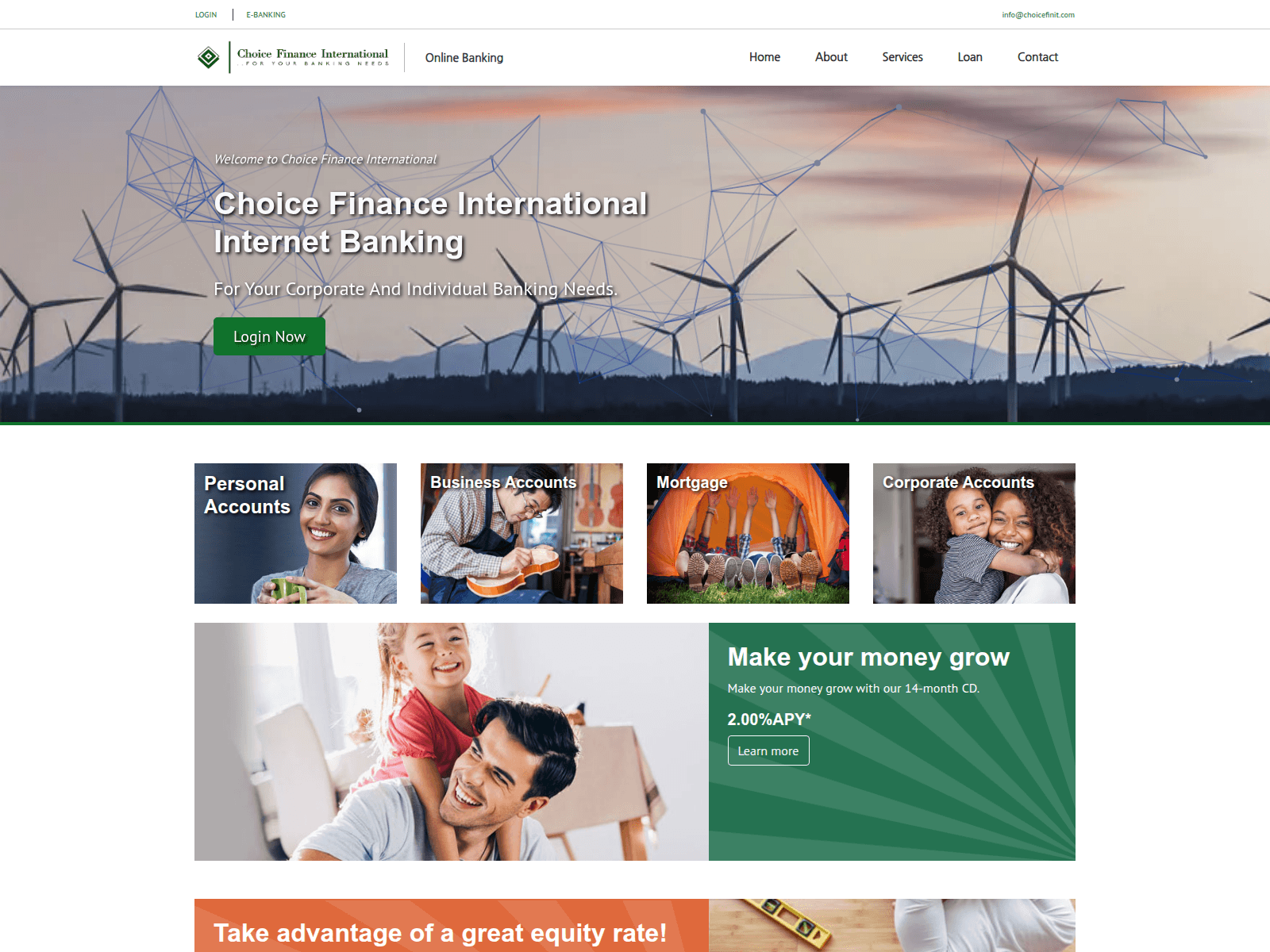 Screenshot of choicefinit.com