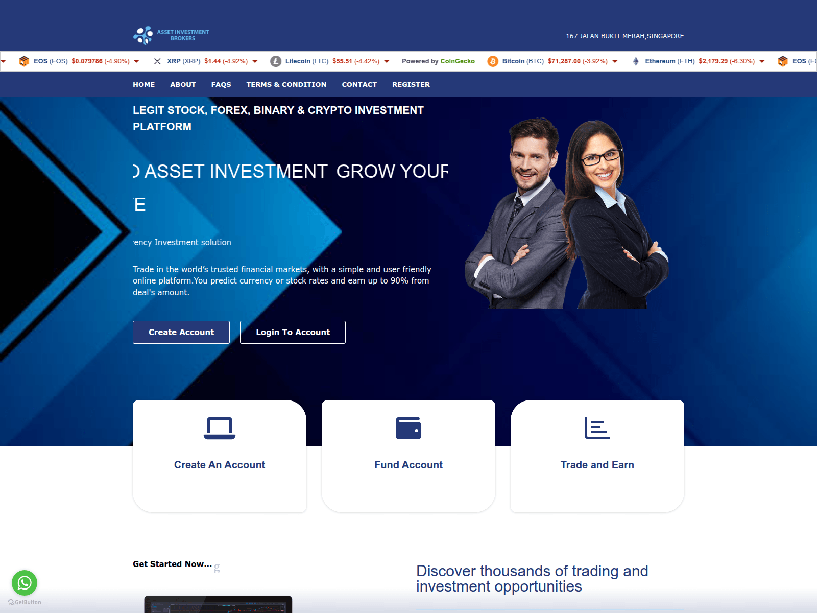 Screenshot of assetinvestbrokers.com