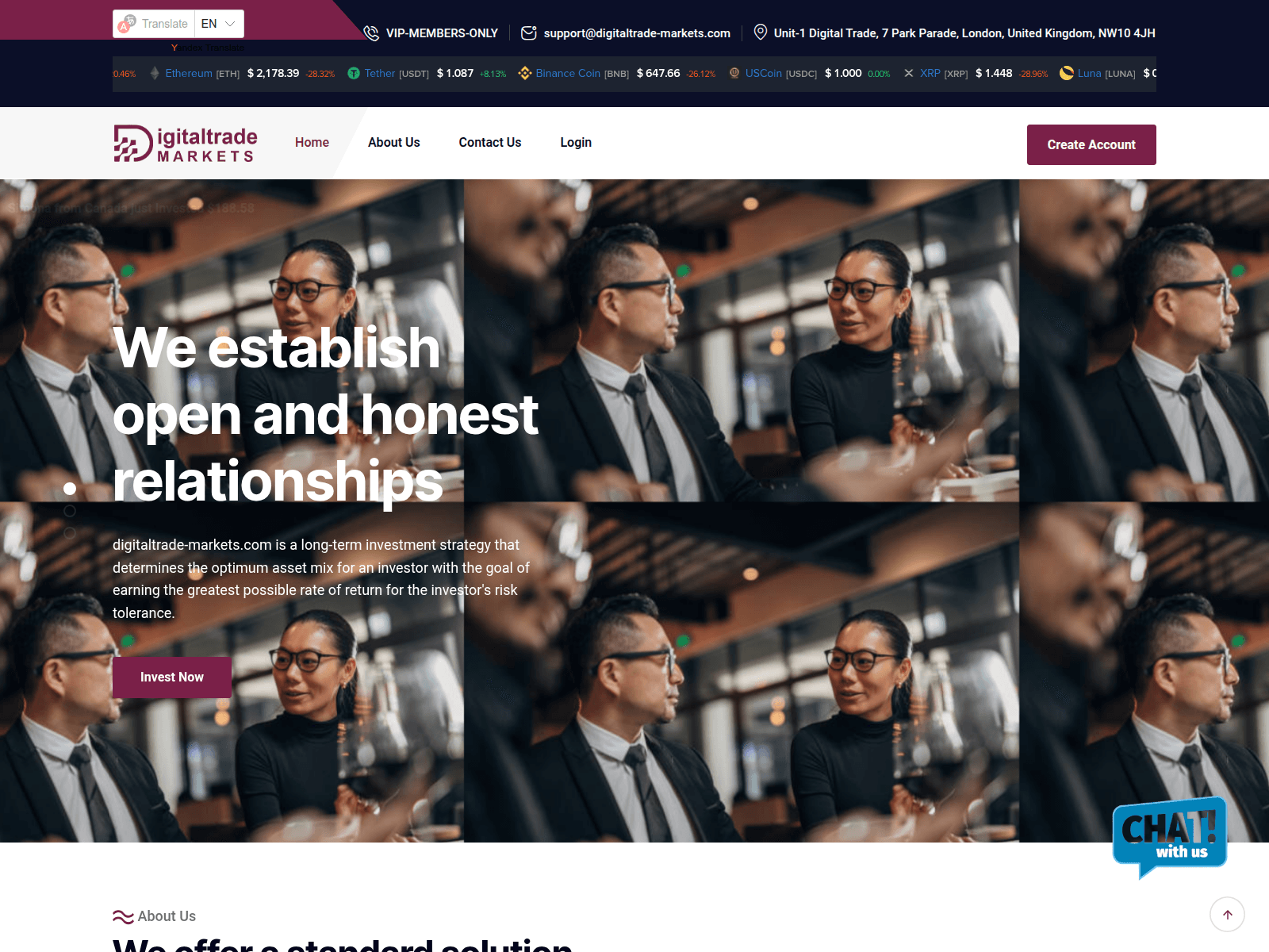 Forensic screenshot of digitaltrade-markets.com