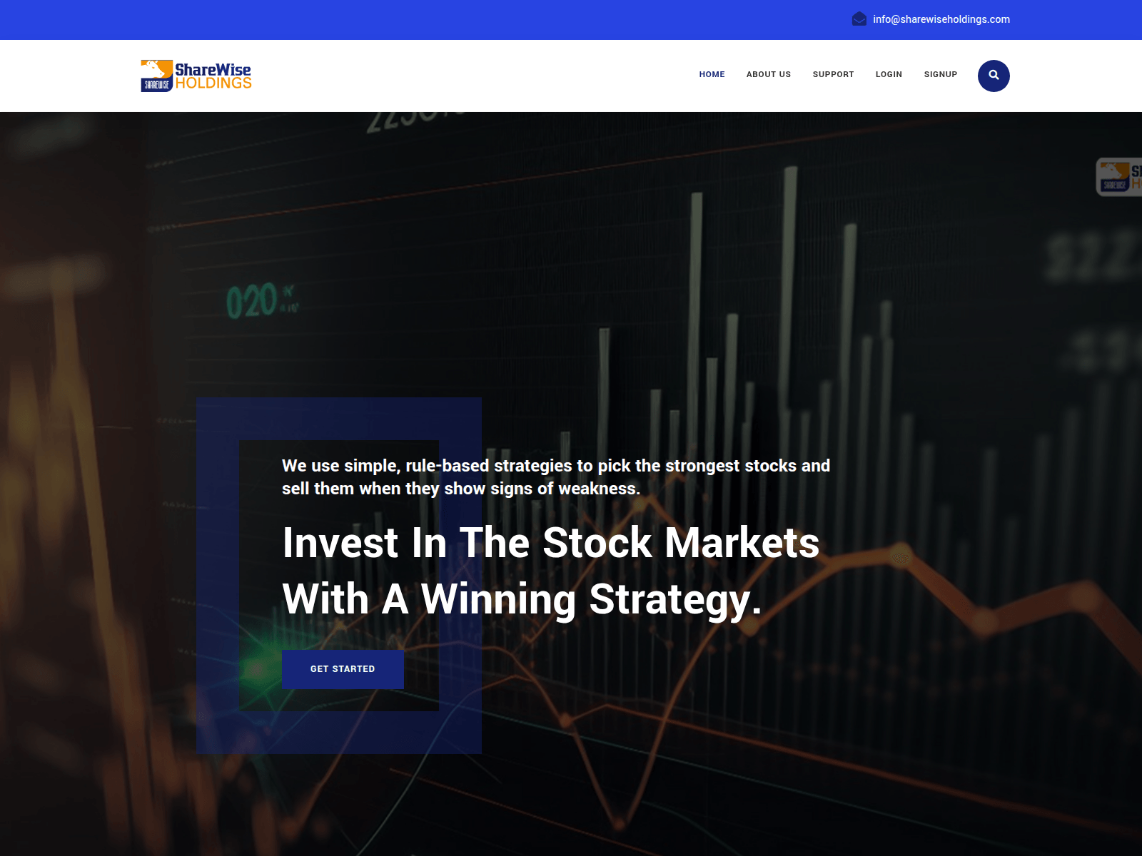 Screenshot of sharewiseholdings.com