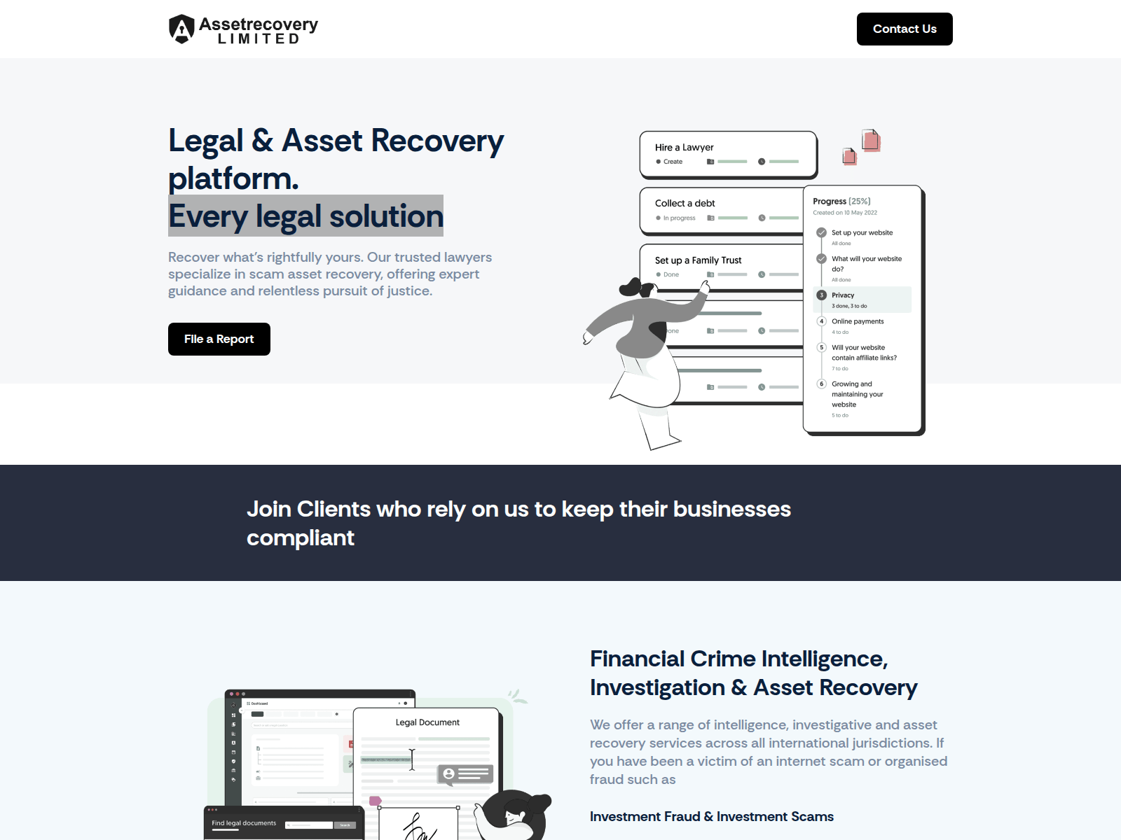 Forensic screenshot of assetrecovery-limited.com