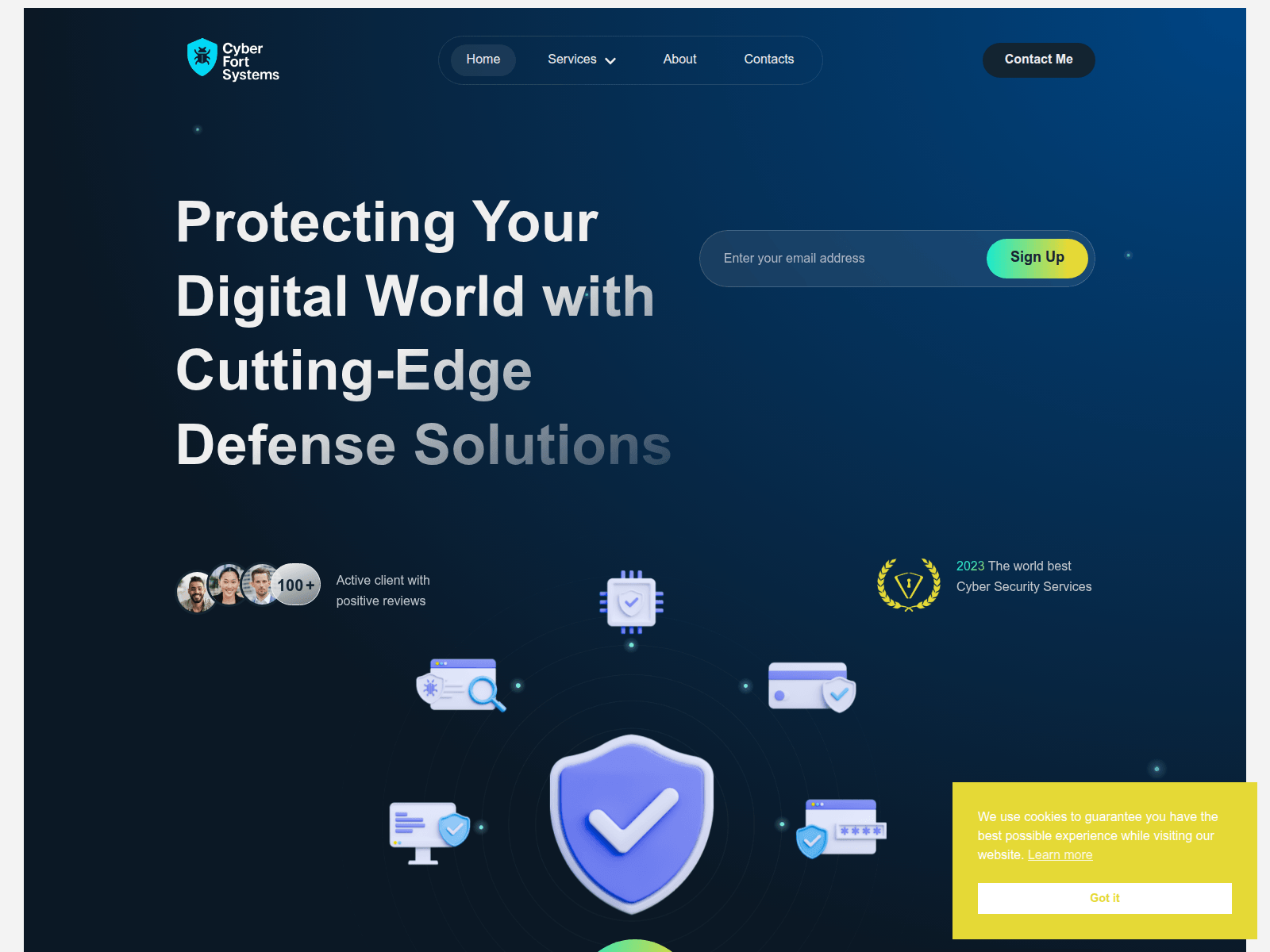 Forensic screenshot of cyberfortsystems.com