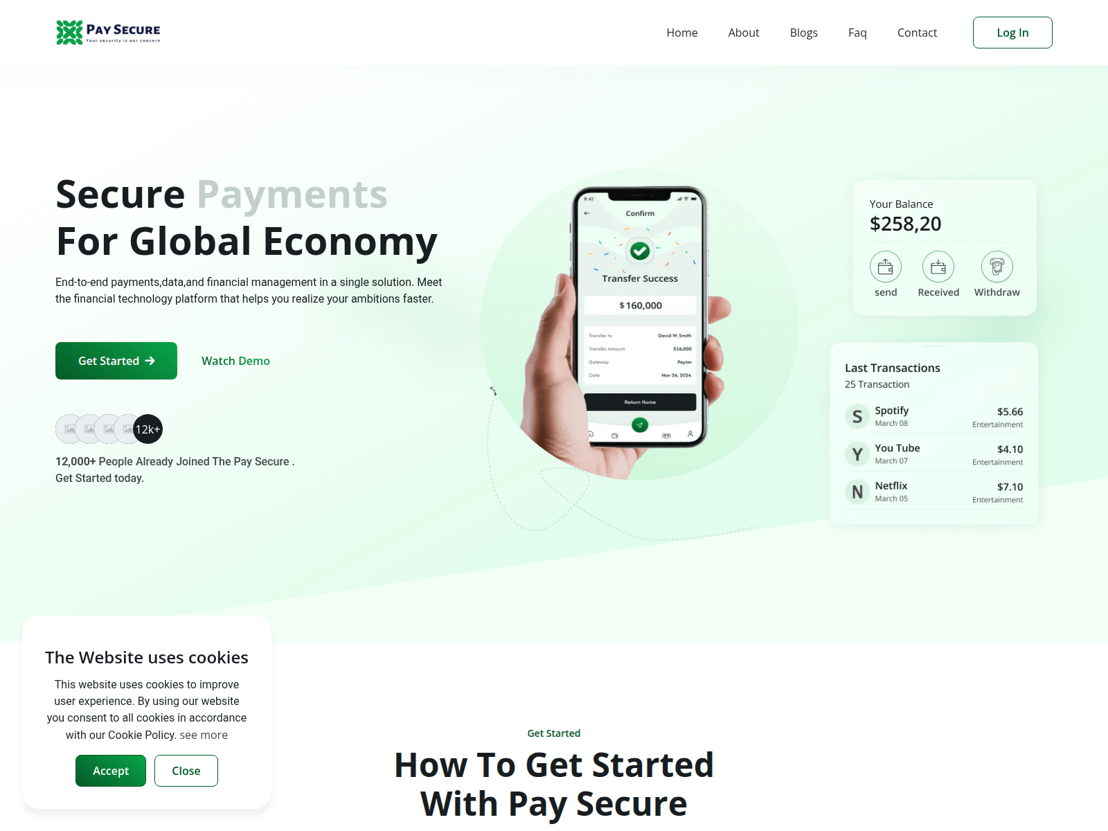 Screenshot of saffiflex.com