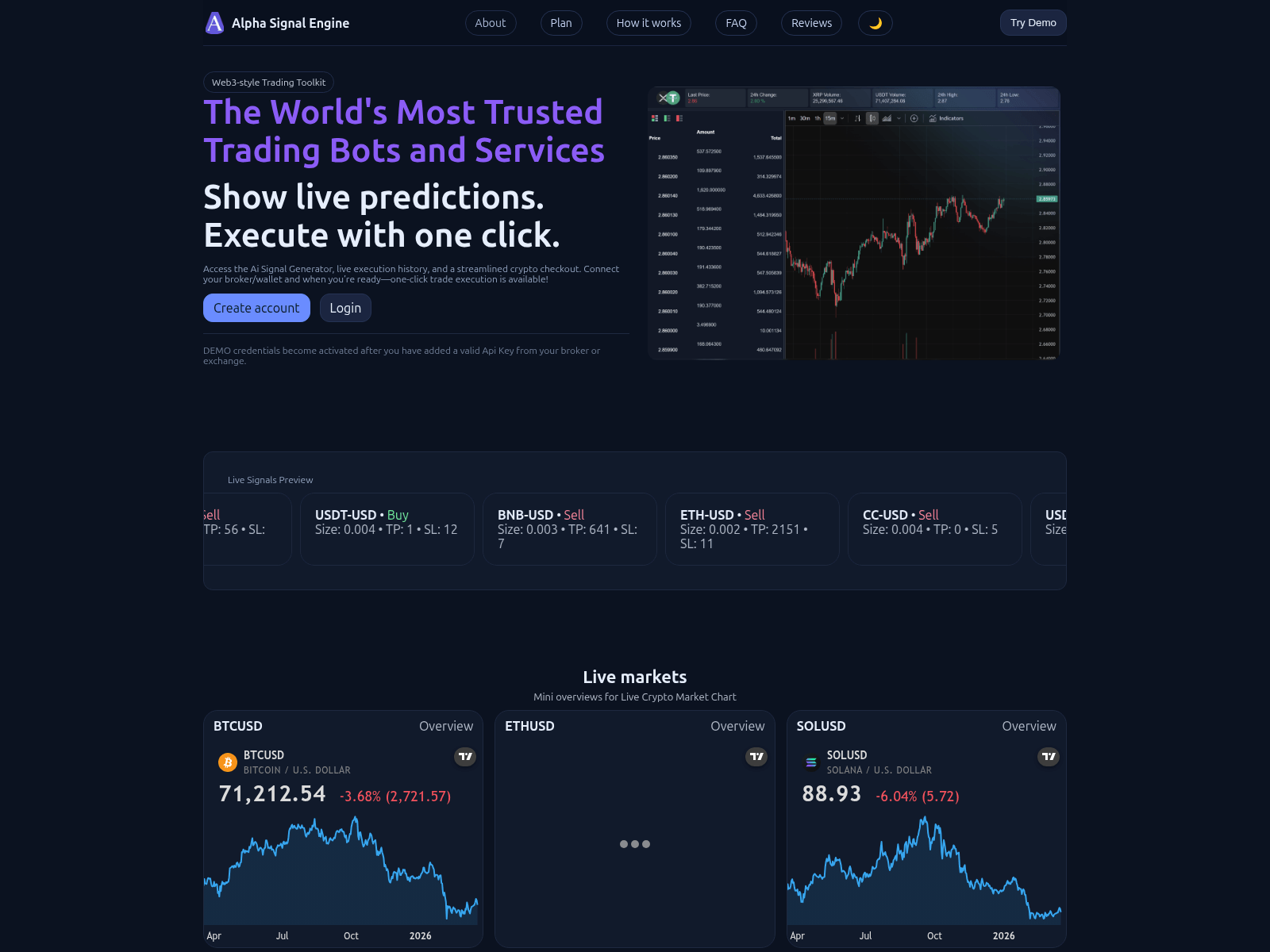 Forensic screenshot of alphasignalengine.com