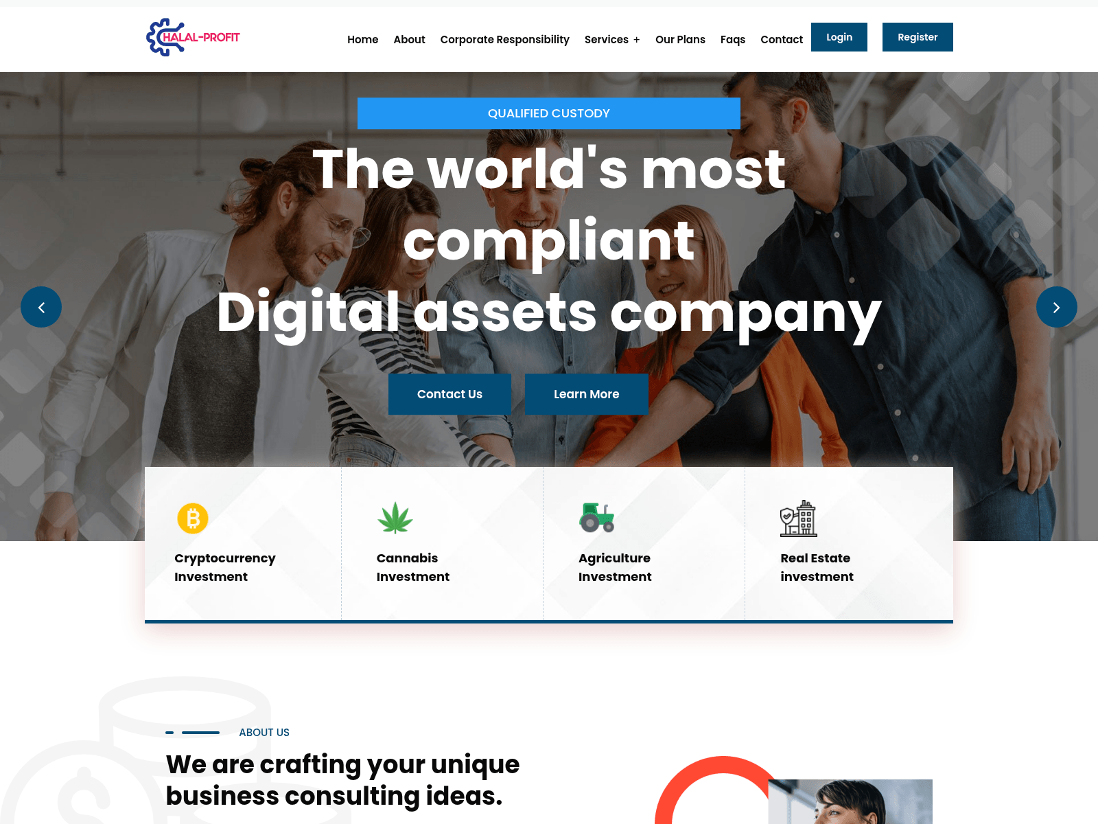 Screenshot of halal-profithub.com