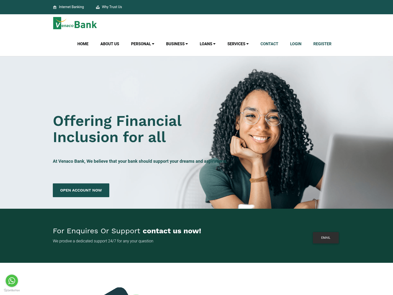 Forensic screenshot of venacobk.com