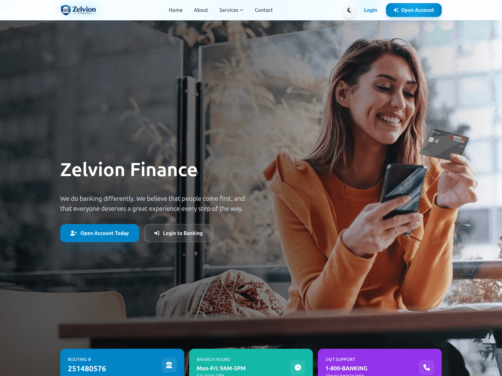 Screenshot of zelvionbank.com