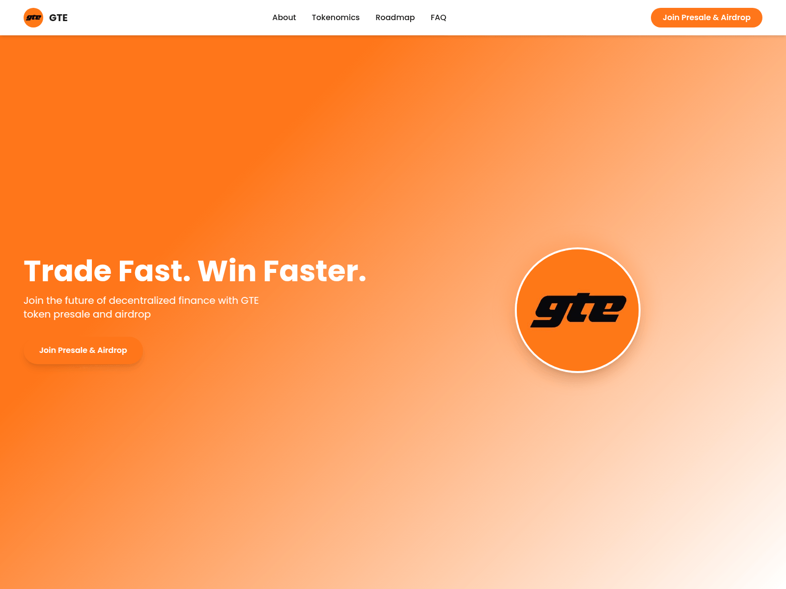 Forensic screenshot of gtetoken.xyz