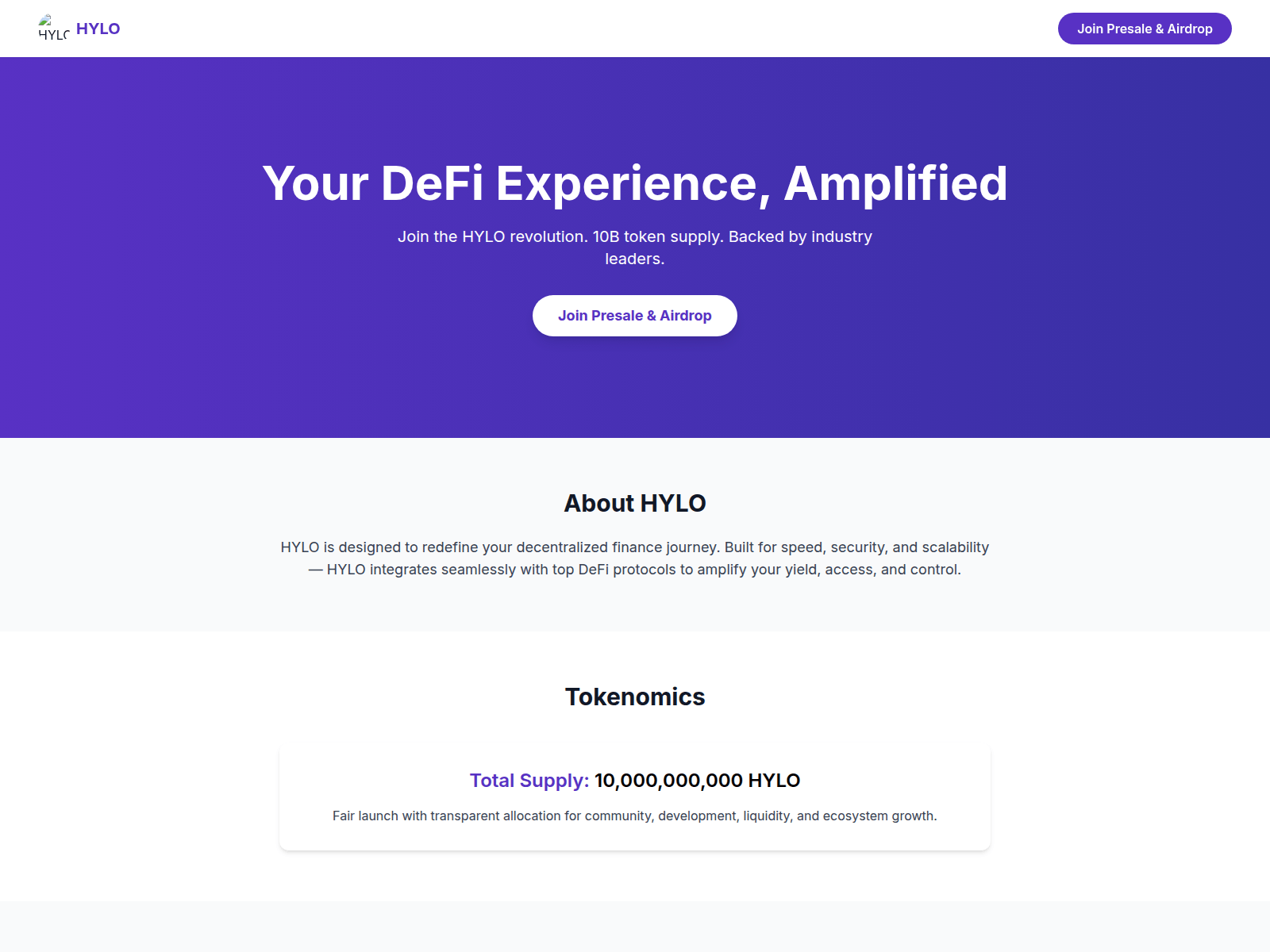 Forensic screenshot of hylopresale.xyz