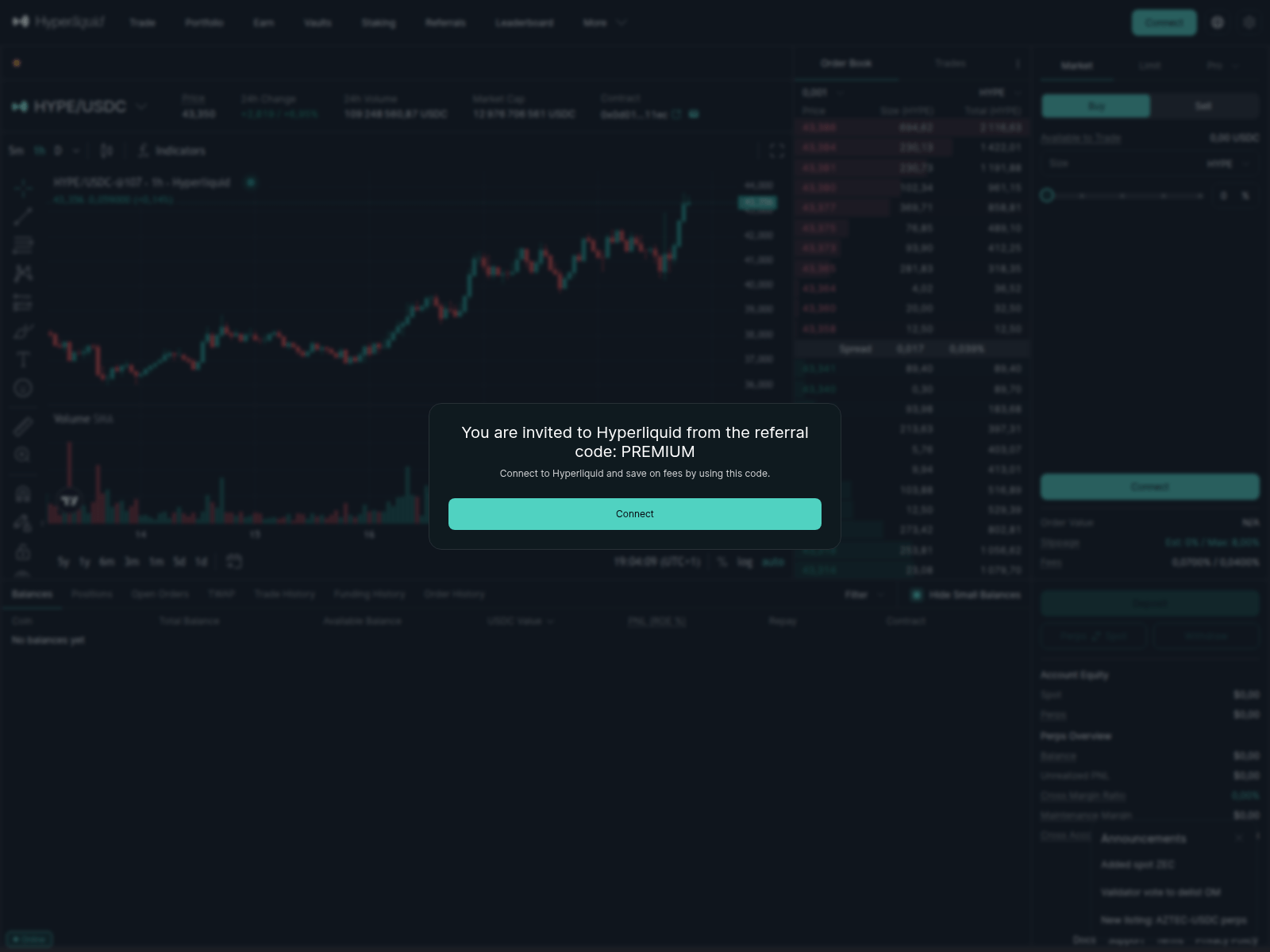 Forensic screenshot of huperliquid.xyz