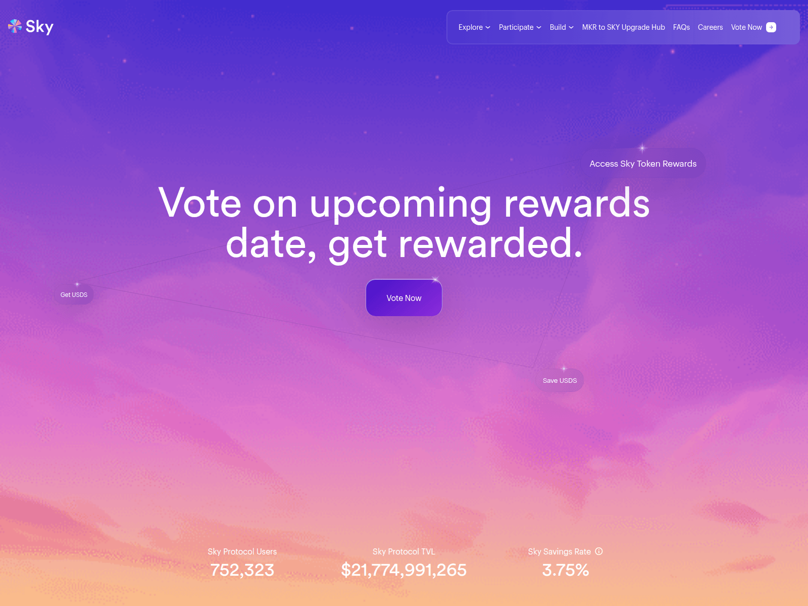 Screenshot of sky.treasury-reserves.xyz