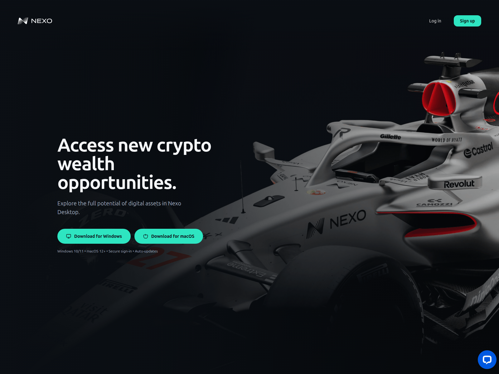 Forensic screenshot of nexodesktop.io