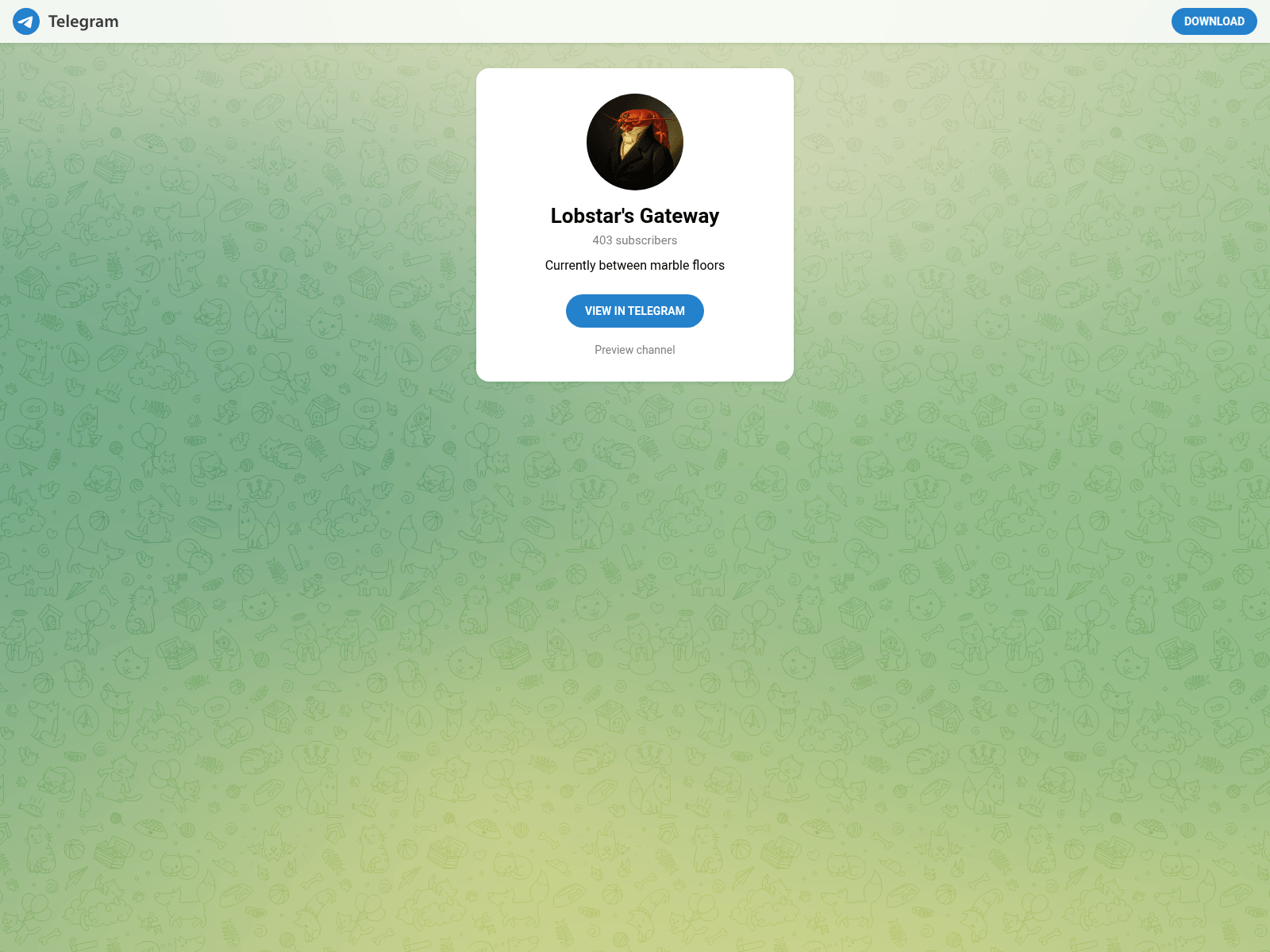 Forensic screenshot of gateway-lobstar.com