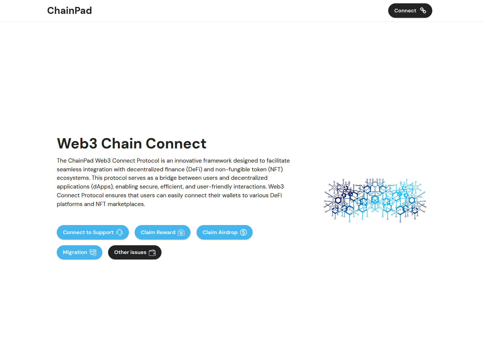Forensic screenshot of mchainpad-net.pages.dev