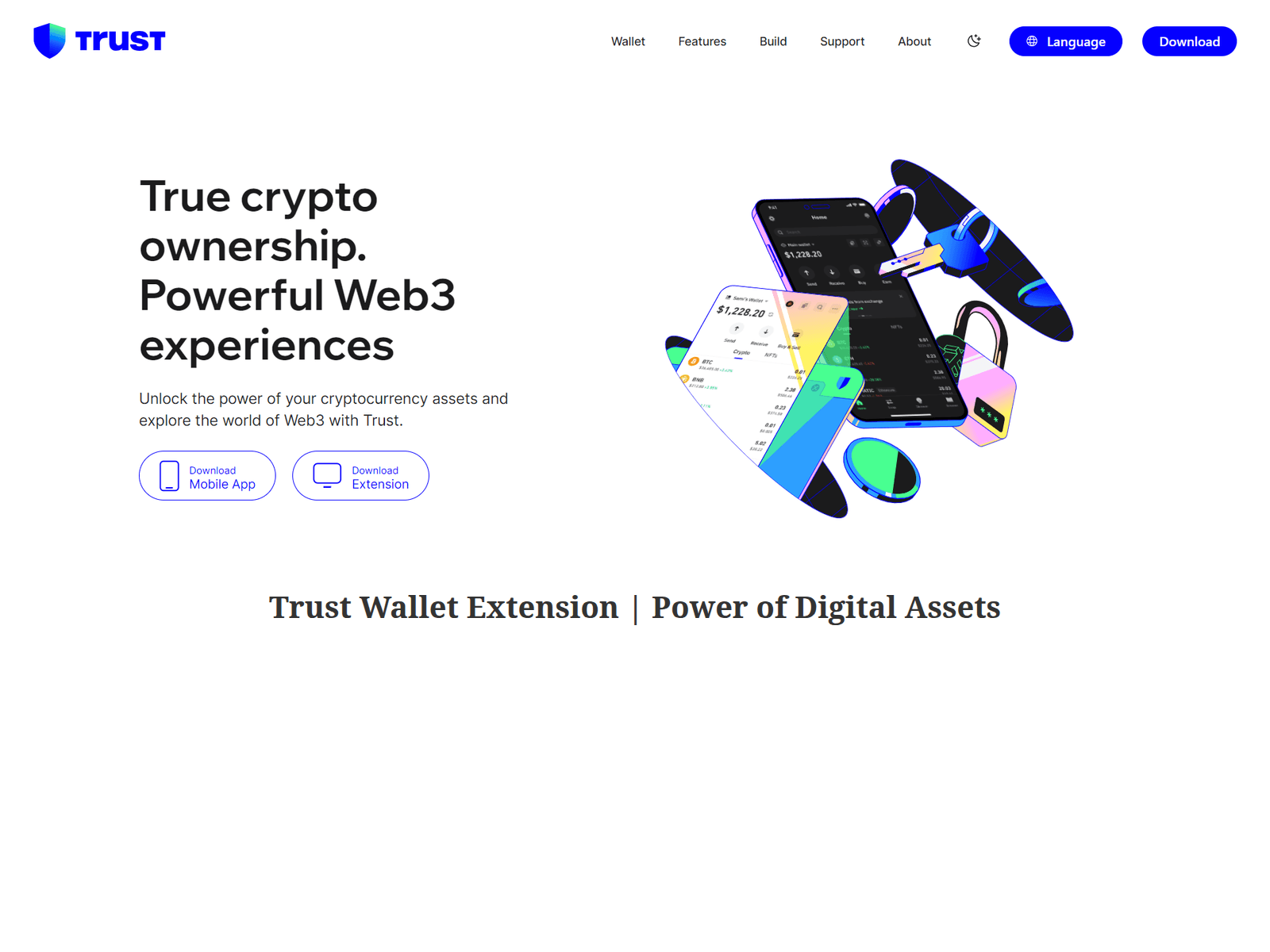 Screenshot of trustwallatxtensionzone.webflow.io