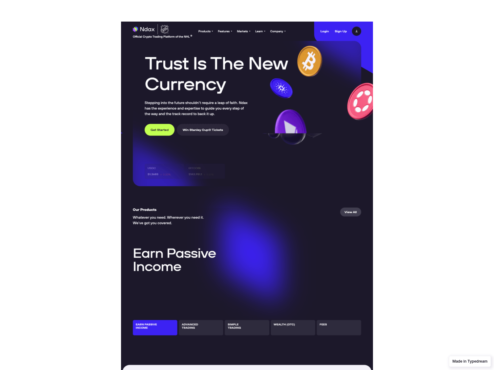 Screenshot of welcome-ndaxx-webs-app.typedream.app