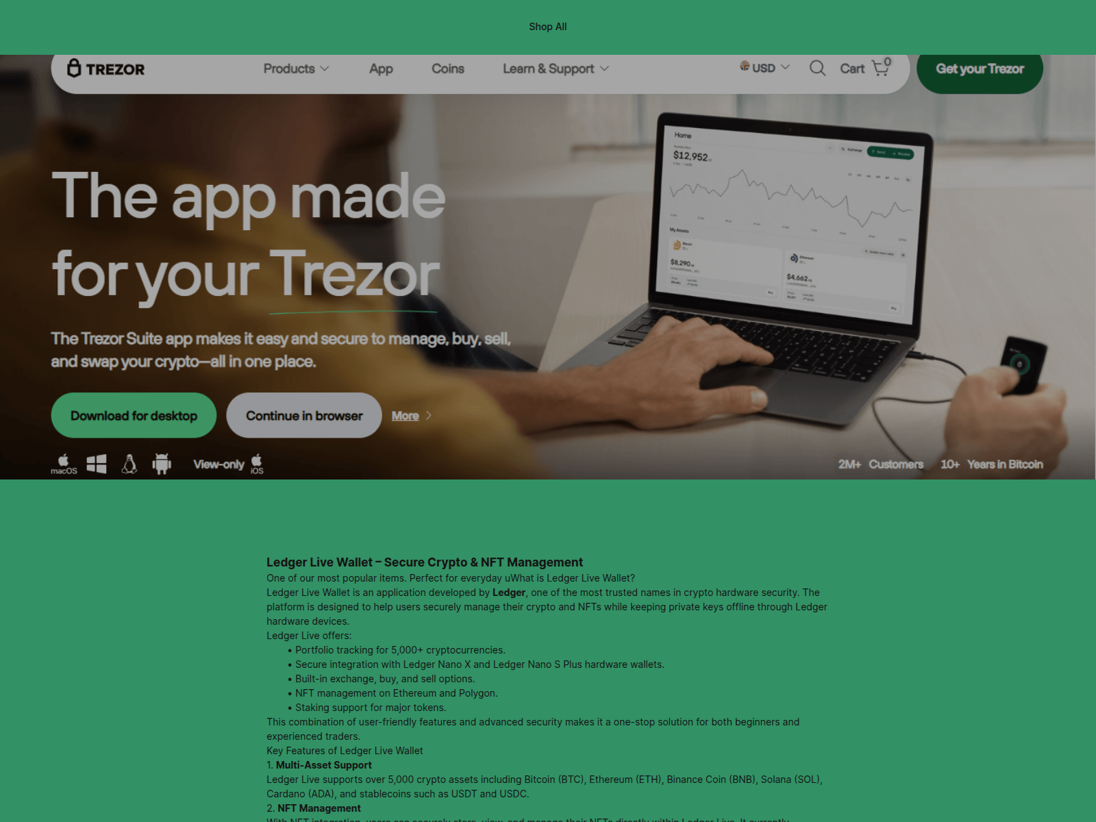 Screenshot of us-myledger-live.square.site
