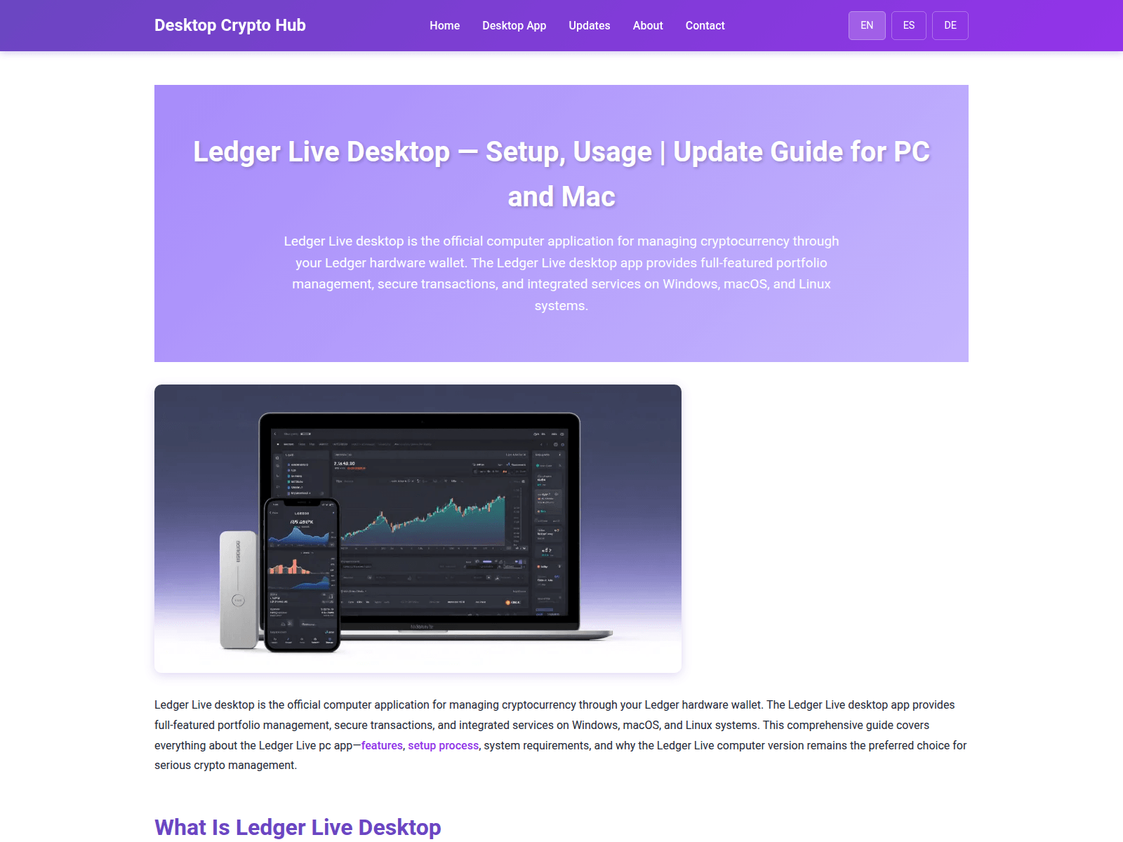 Forensic screenshot of ledger-live-desktop-official.com