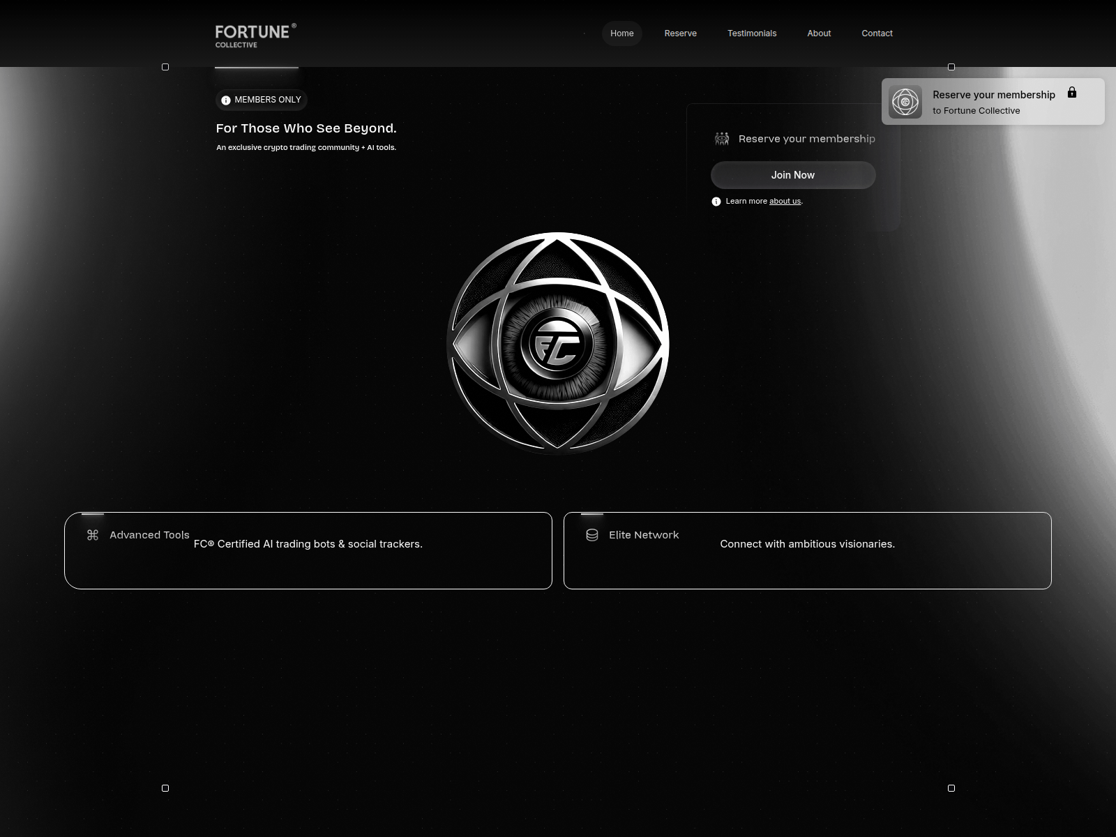 Screenshot of fortunecollective.org