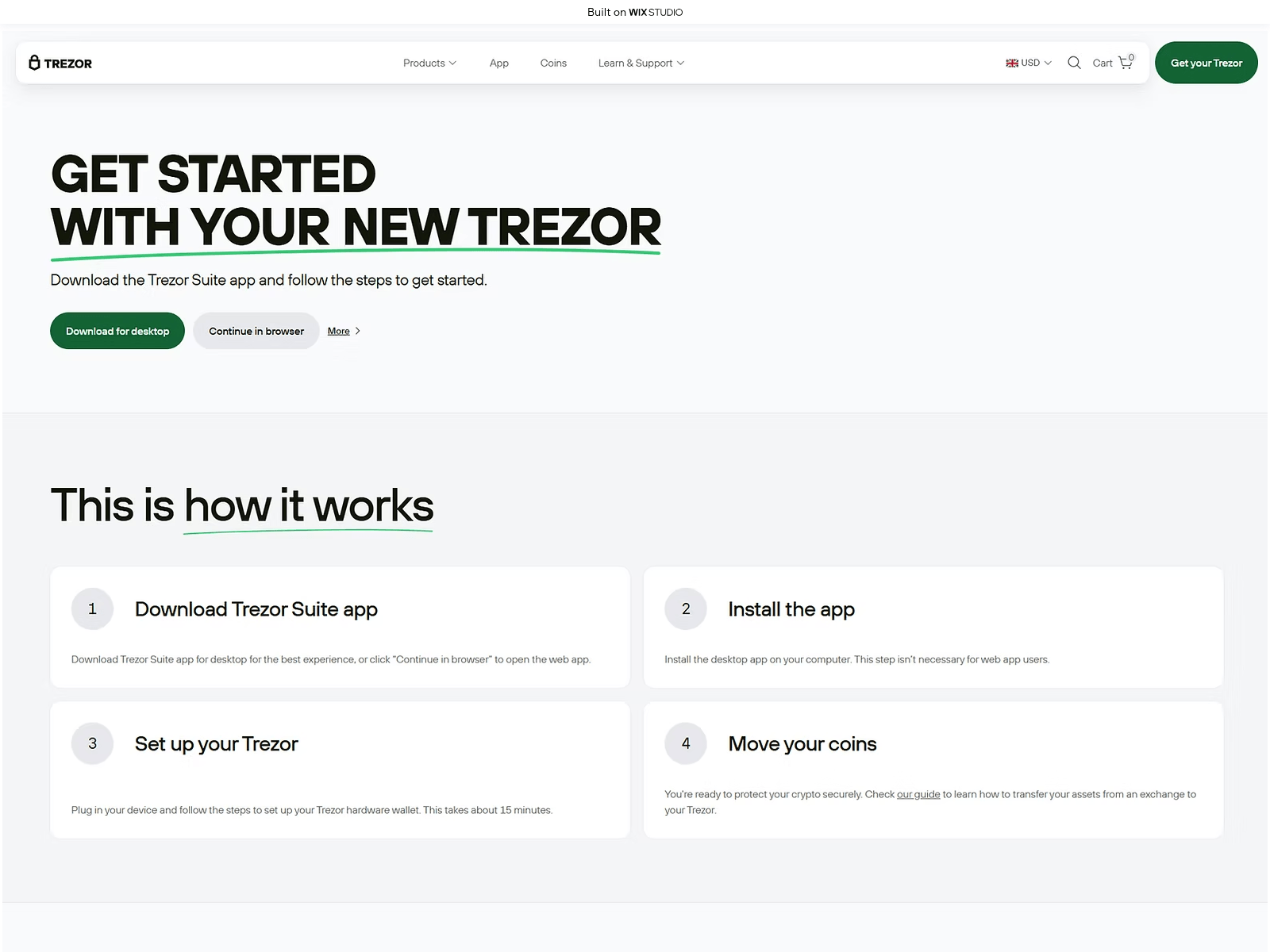 Screenshot of trezen-suiteapp.wixstudio.com
