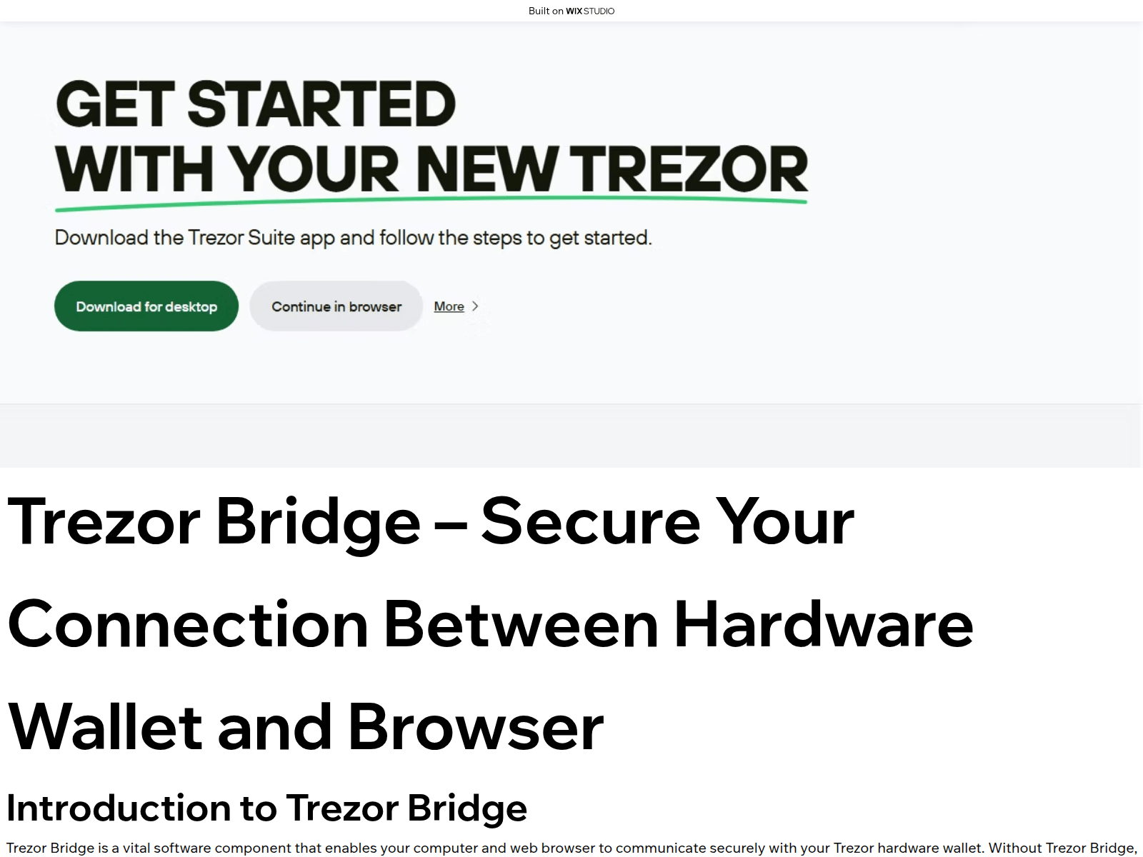 Screenshot of brigestart.wixstudio.com