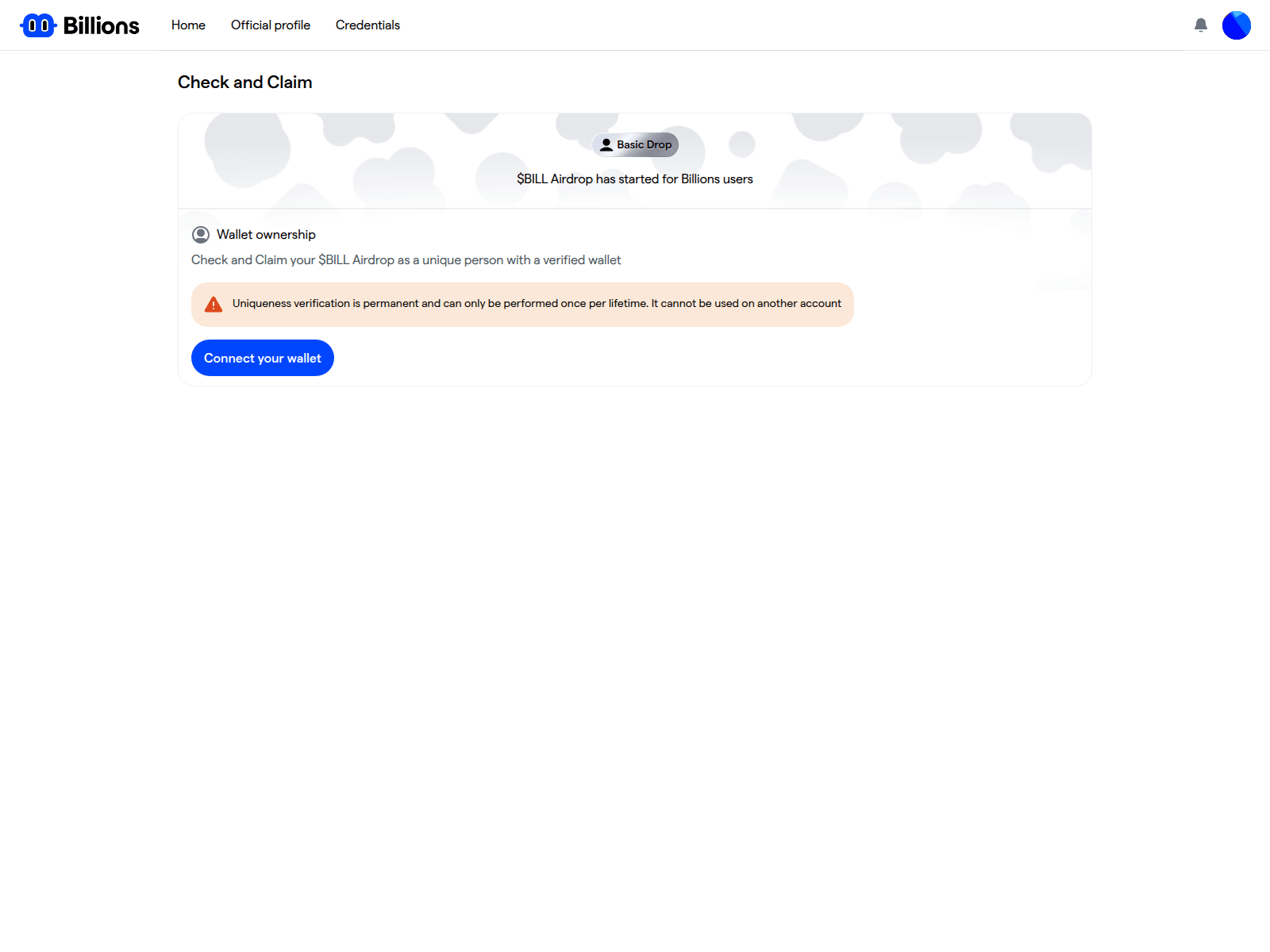 Forensic screenshot of billionns.network