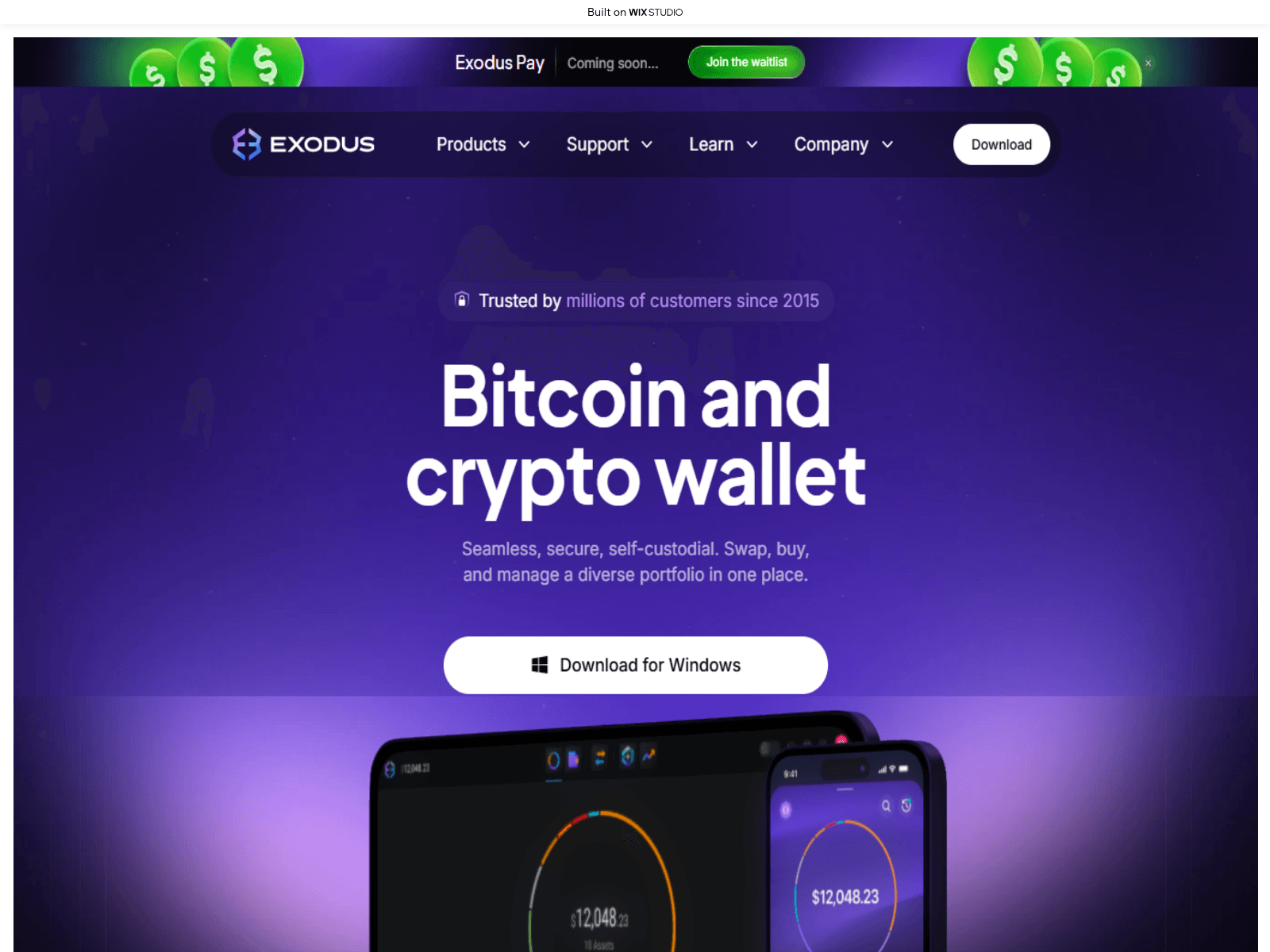 Screenshot of exodosco.wixstudio.com