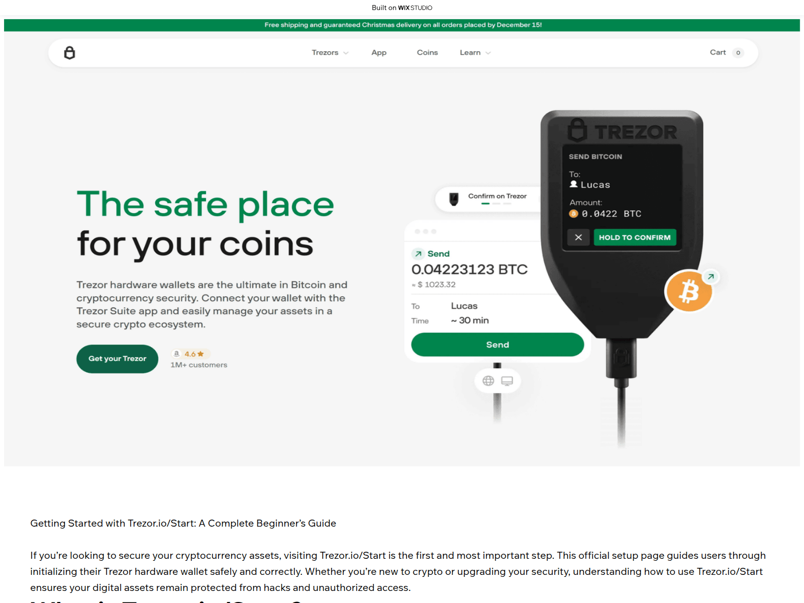 Screenshot of starts-trazor.wixstudio.com