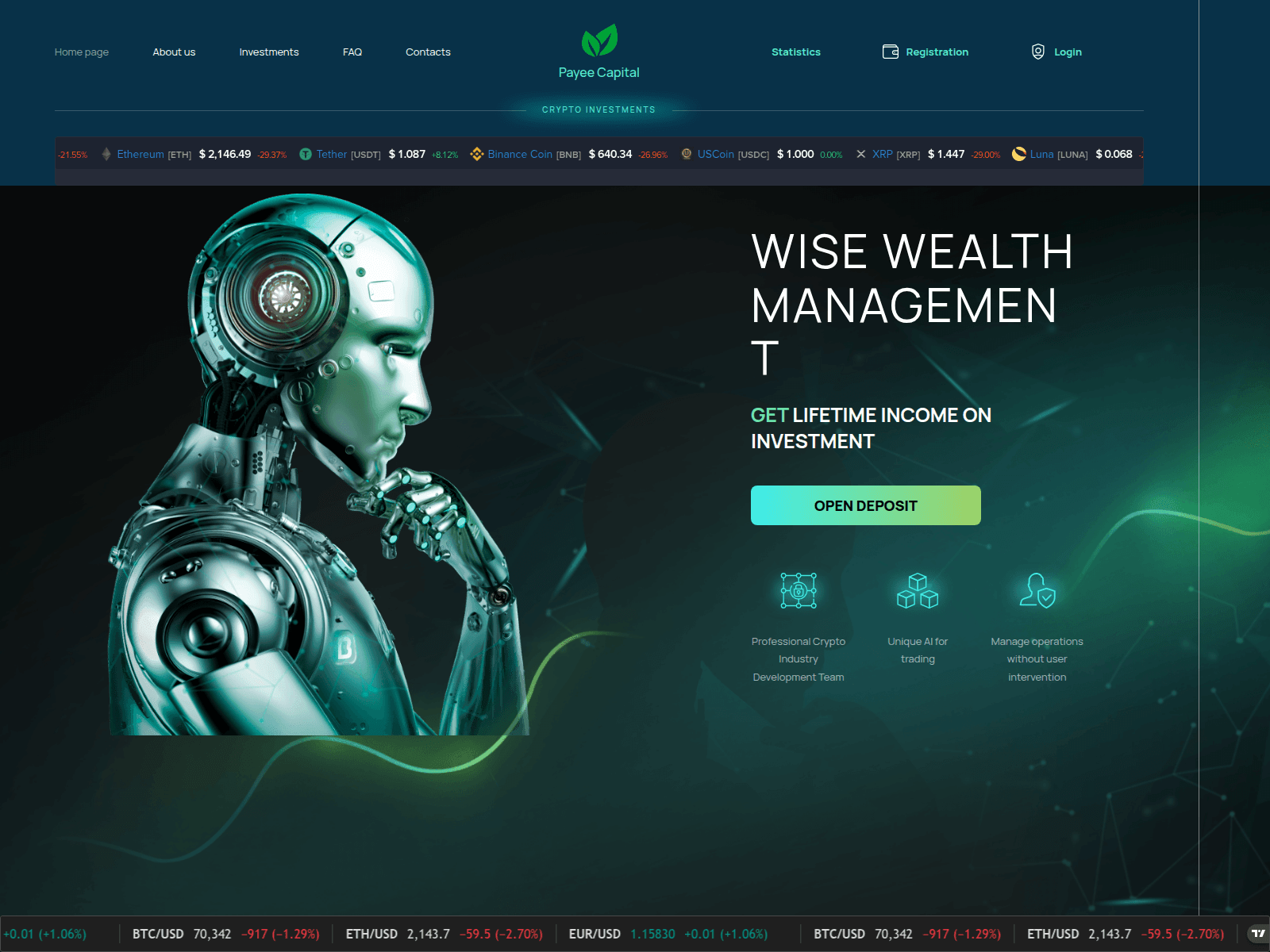 Screenshot of payeecapital.pages.dev