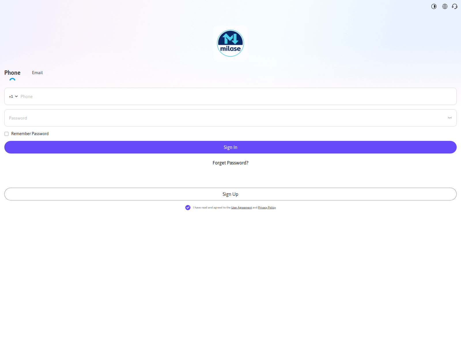 Screenshot of milase.com