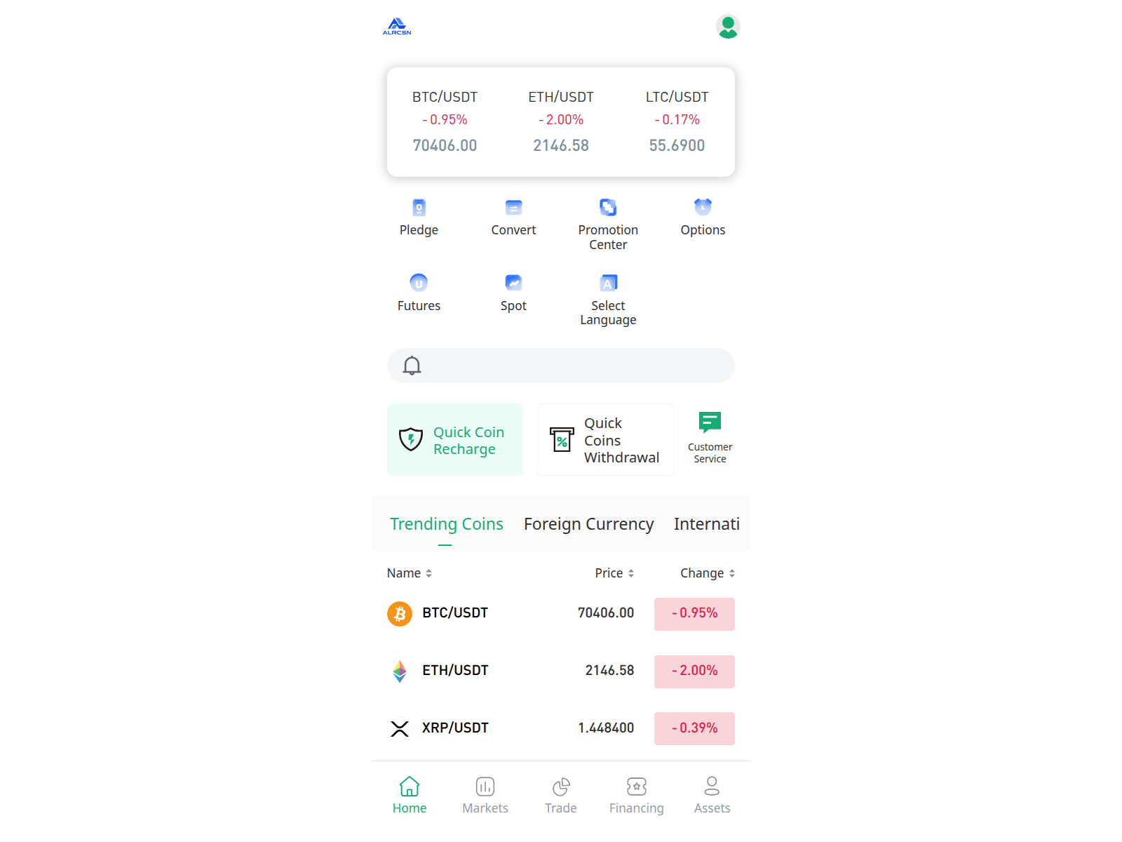 Screenshot of alrcsn.top