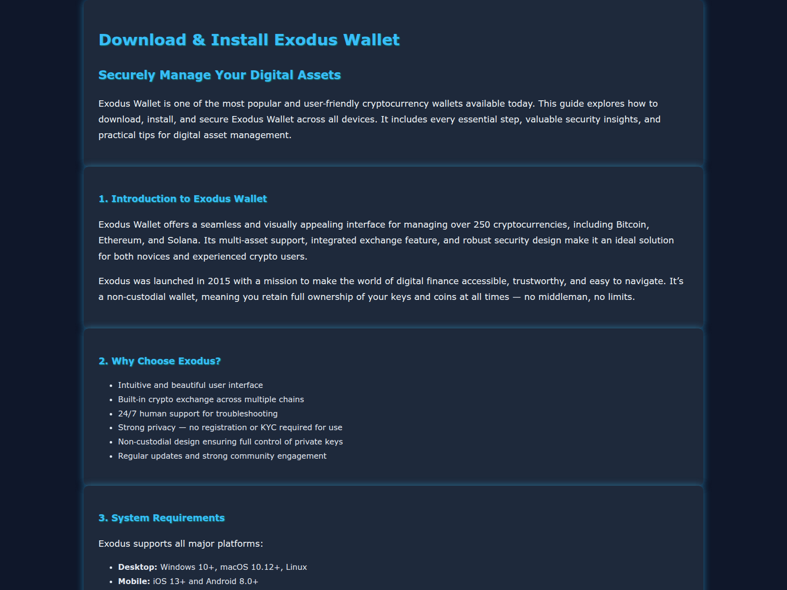 Screenshot of exodu-walet.pages.dev