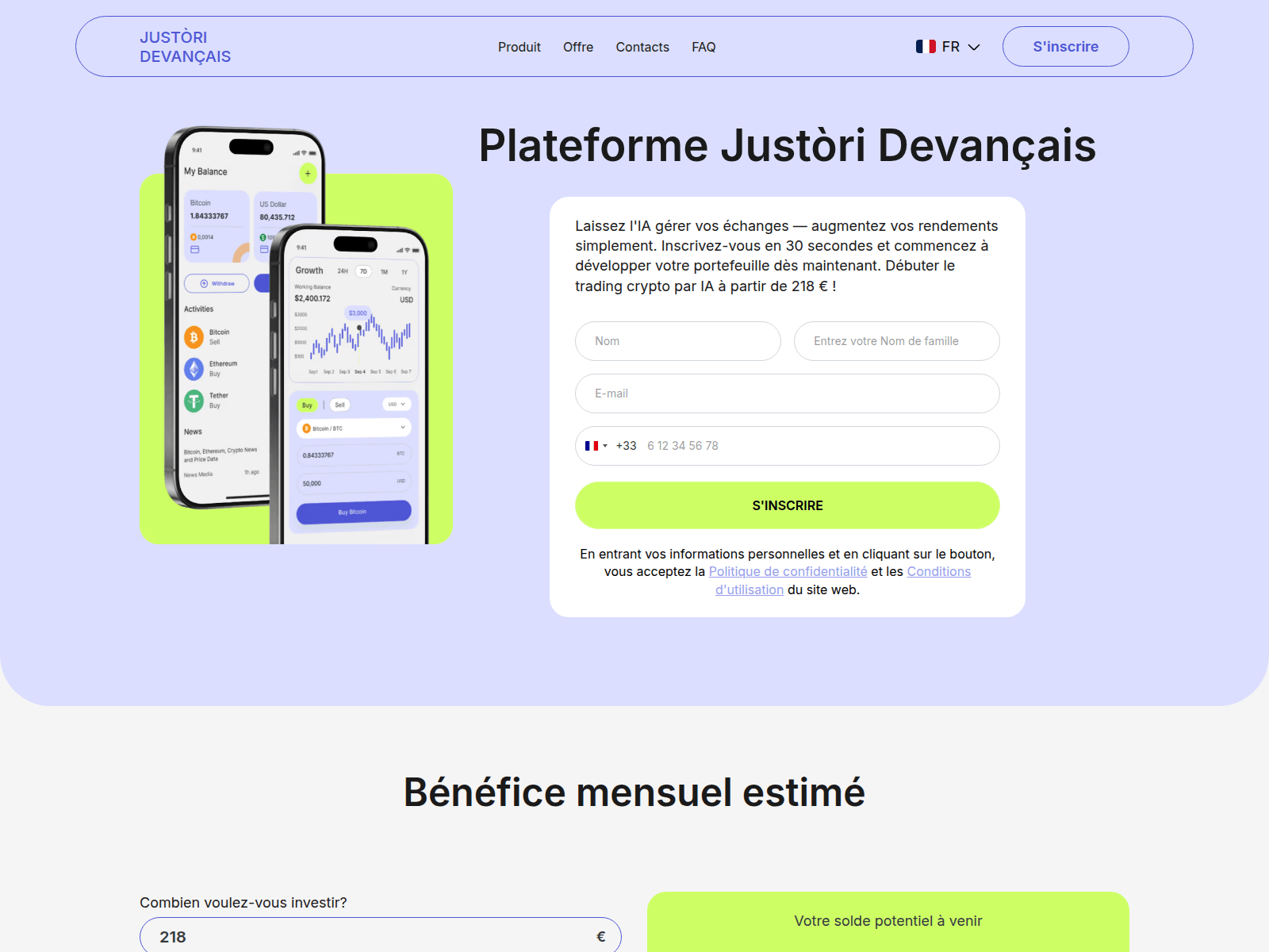 Forensic screenshot of justori-devancais.com