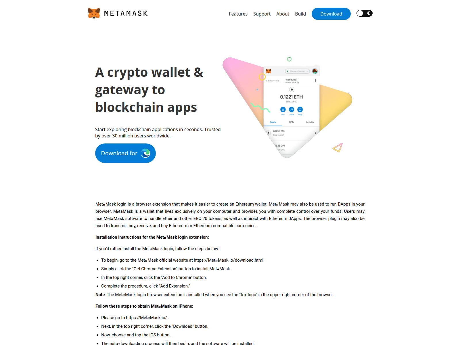 Forensic screenshot of metimasklogisn.github.io