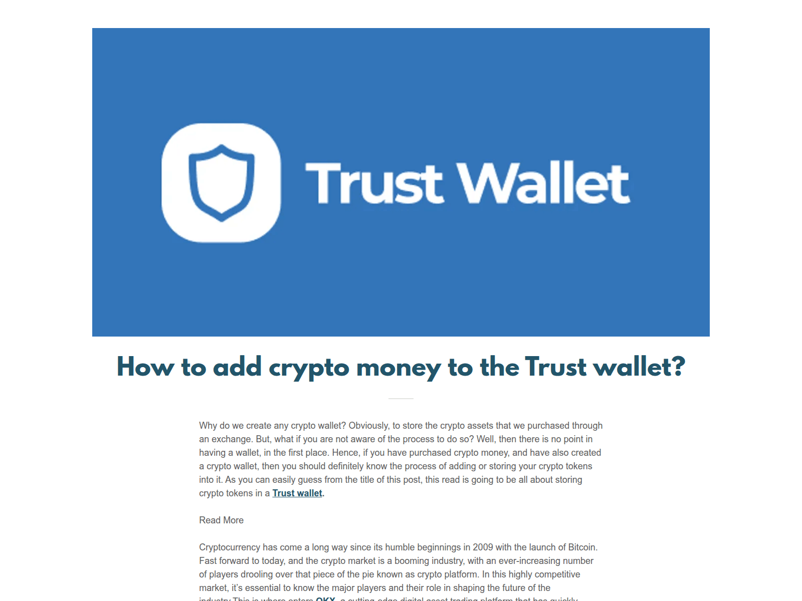 Screenshot of trustwalet.godaddysites.com