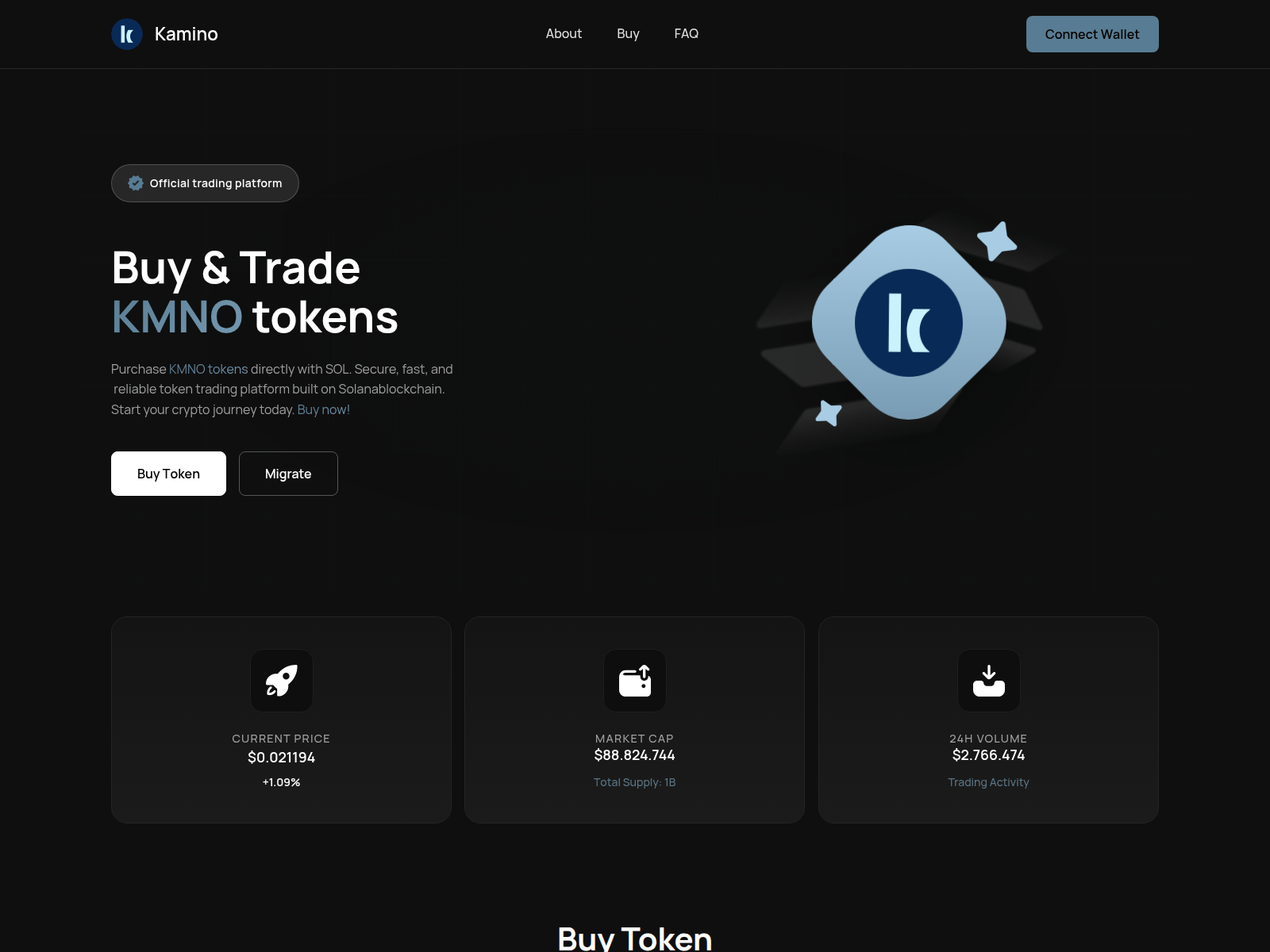 Screenshot of kaminomigrate.world