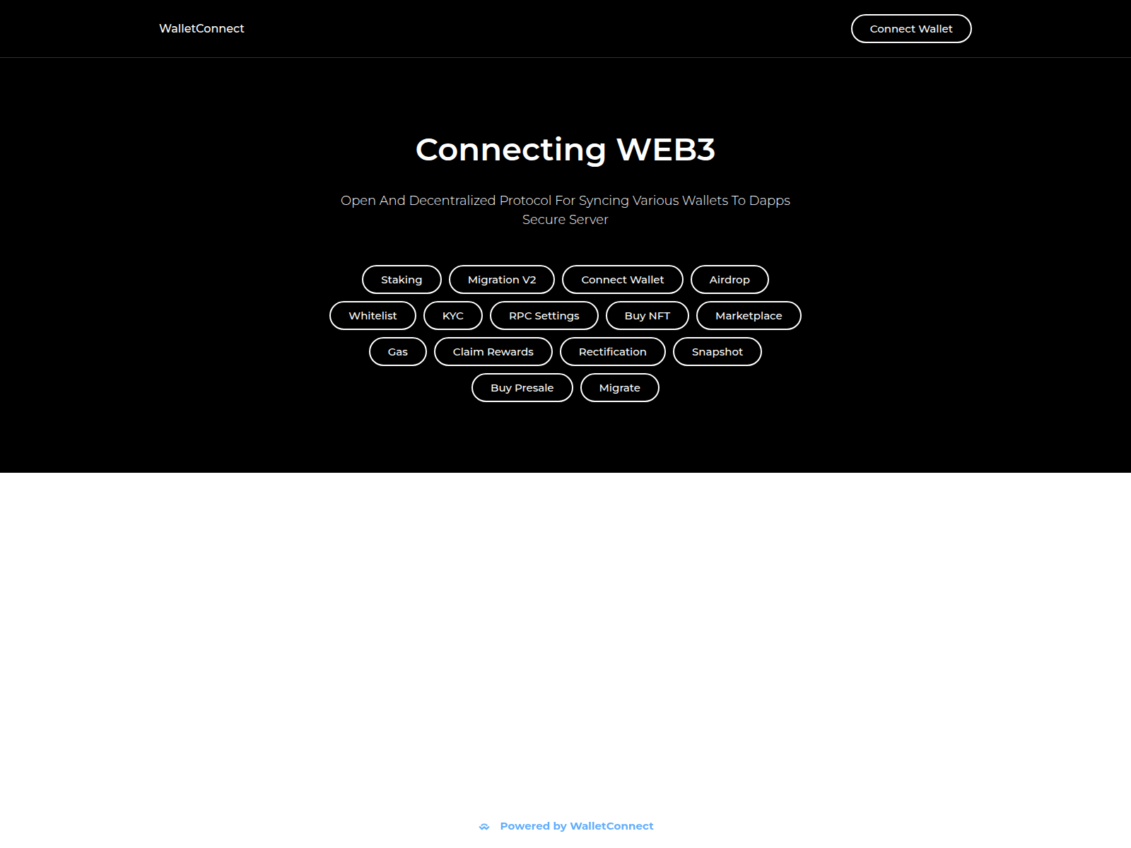 Forensic screenshot of appswallet-connect.web.app