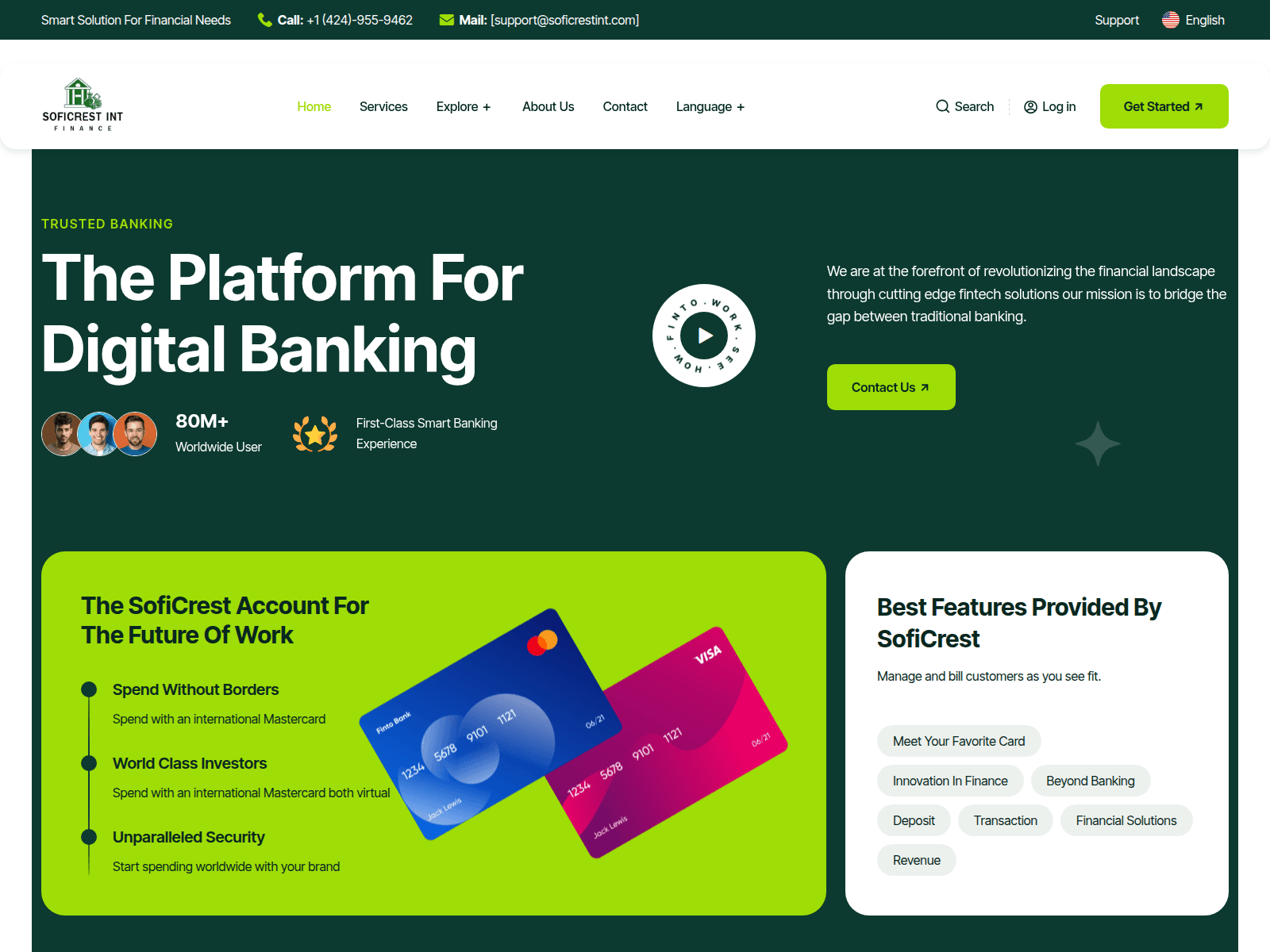 Screenshot of soficrestint.com